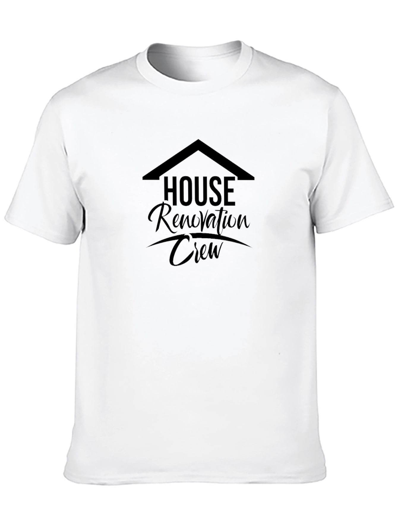 Black House Renovation Crew Black T-Shirt view 10