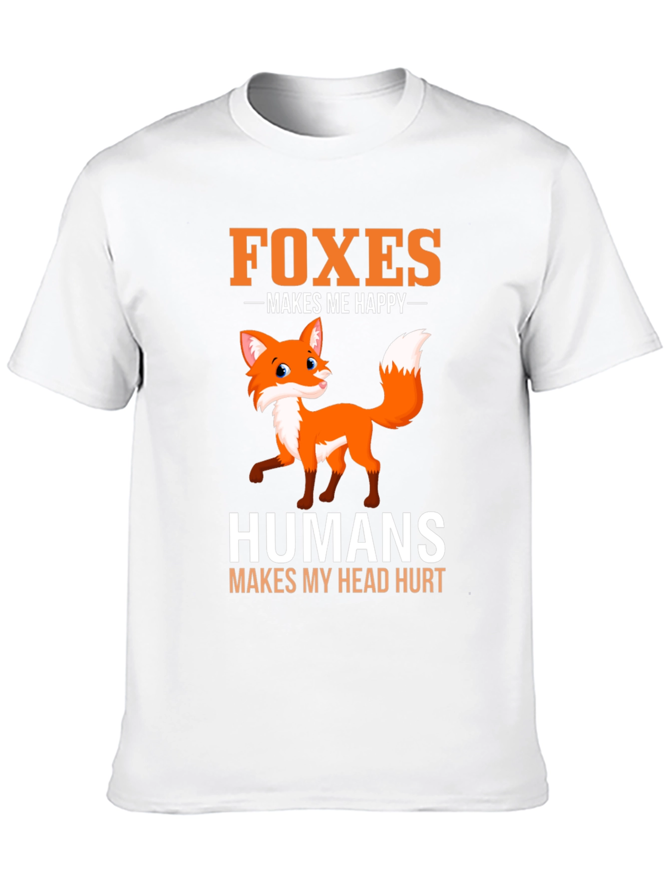 Black Foxes Make Me Happy T-Shirt - Funny Animal Lover Tee view 10