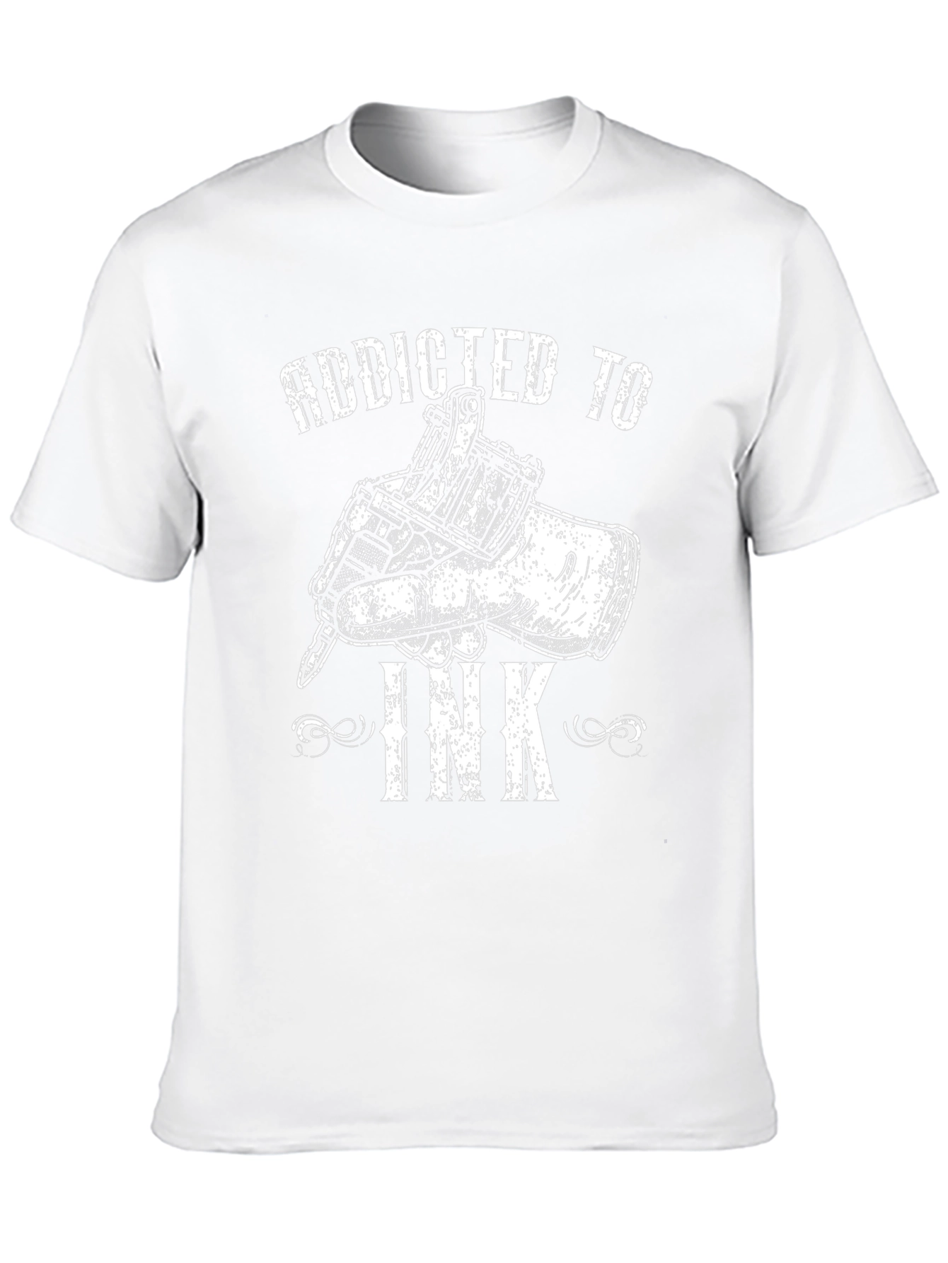 Addicted to Ink Graphic T-Shirt Tattoo Artist Tee - 10
