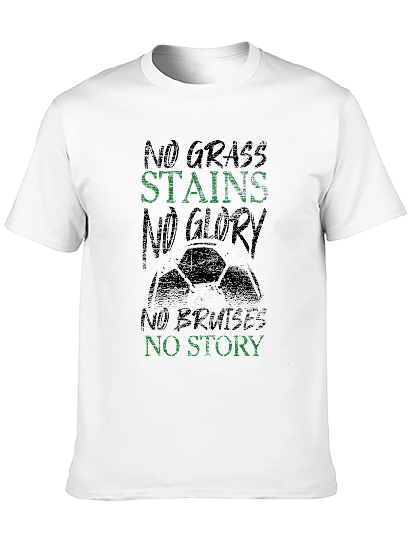 Black No Grass Stains T-Shirt - Soccer Glory Tee view 10