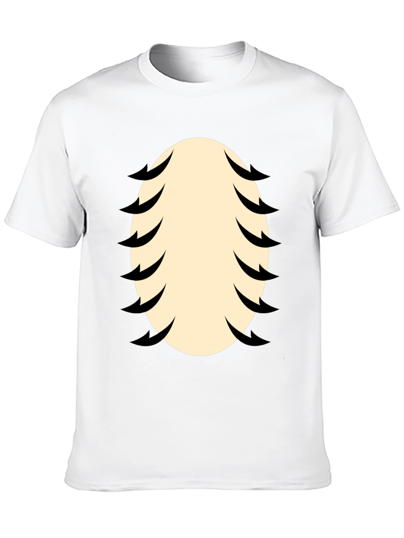 Black Funny Baseball Stitching Costume Black T-Shirt view 10