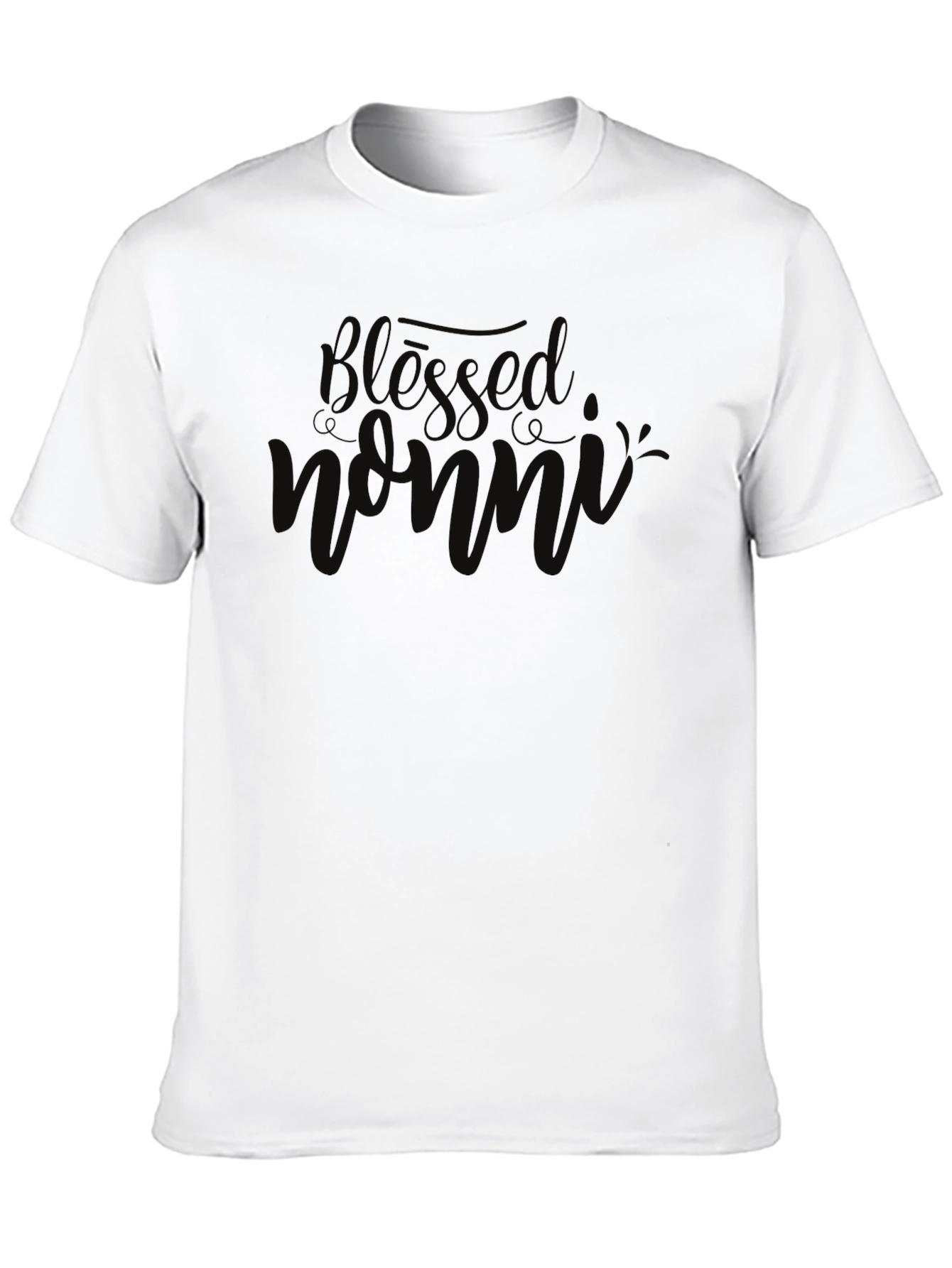 Blessed Nonni Black T-Shirt - 10