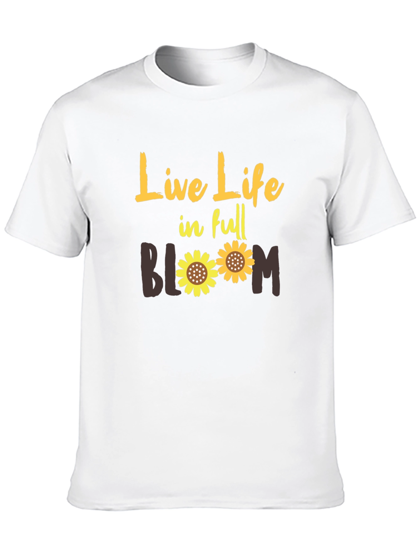 Black Live Life in Full Bloom Graphic T-Shirt view 10