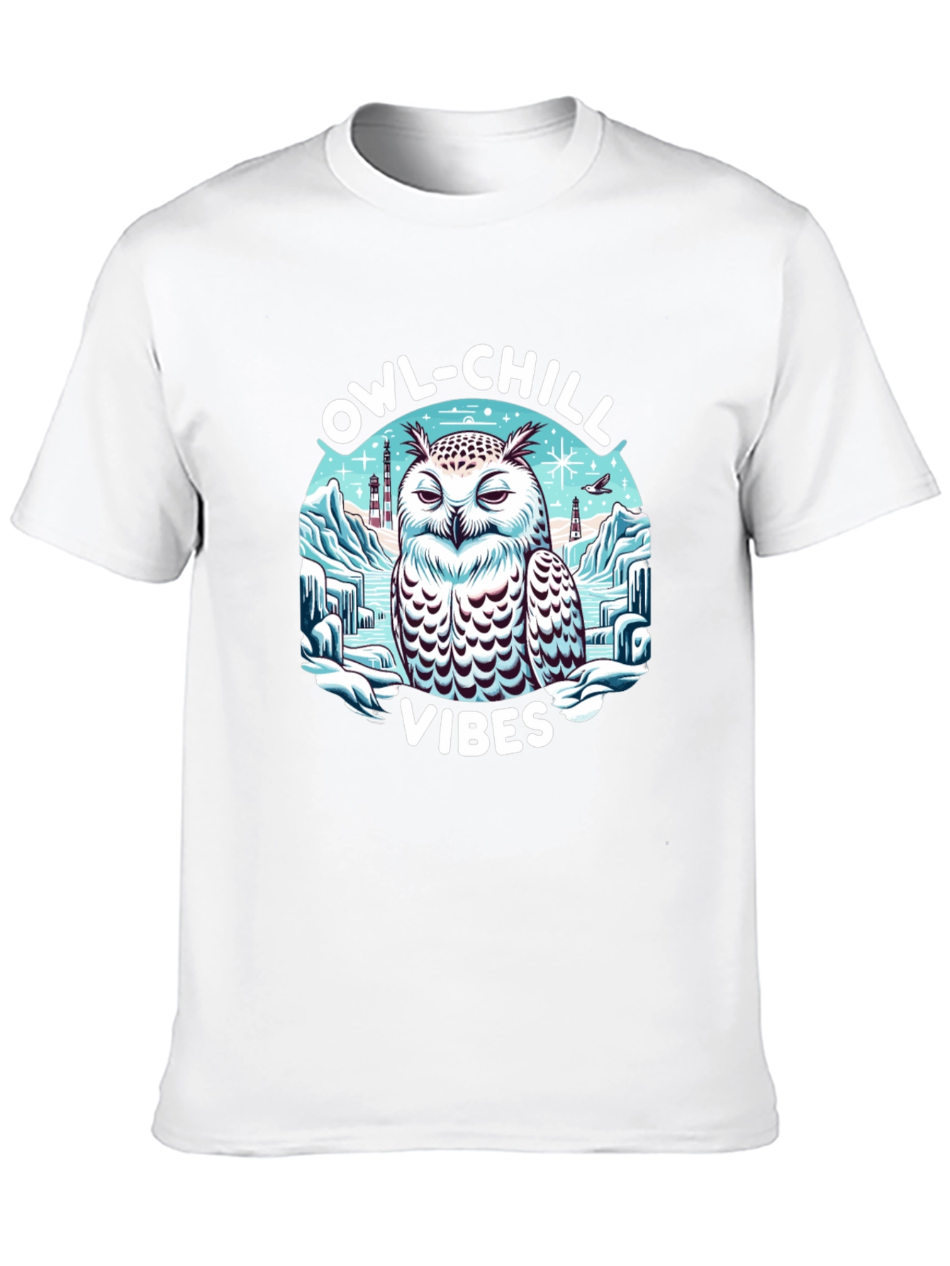 Owl-Chill Vibes Graphic Tee - 10