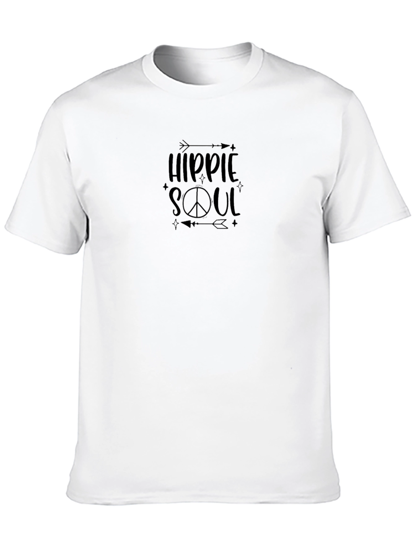 Black Hippie Soul Graphic Tee - Relaxed Fit view 10