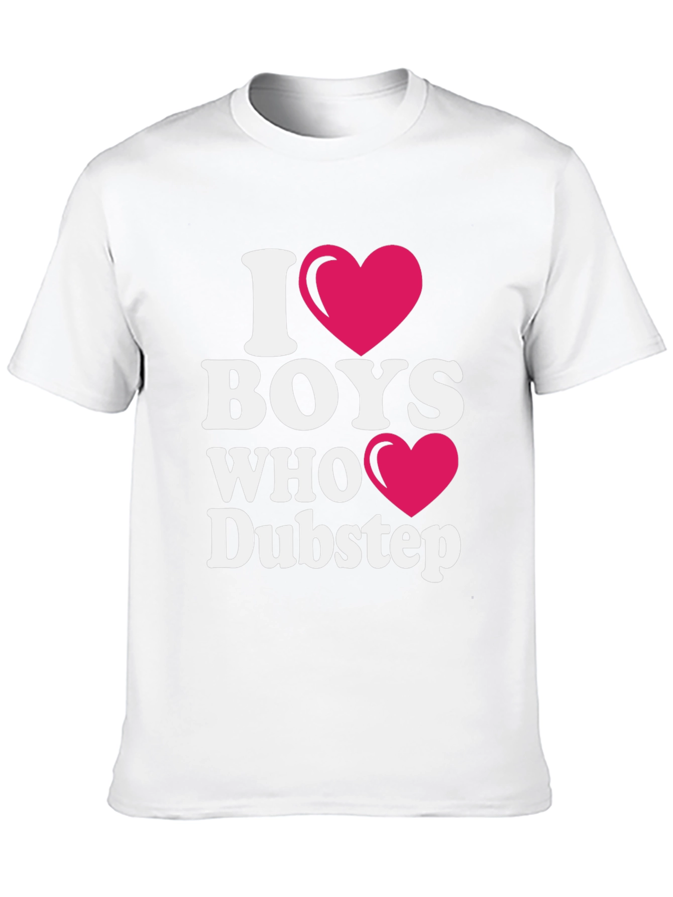 Black I Heart Boys Who Dubstep Black T-Shirt view 10