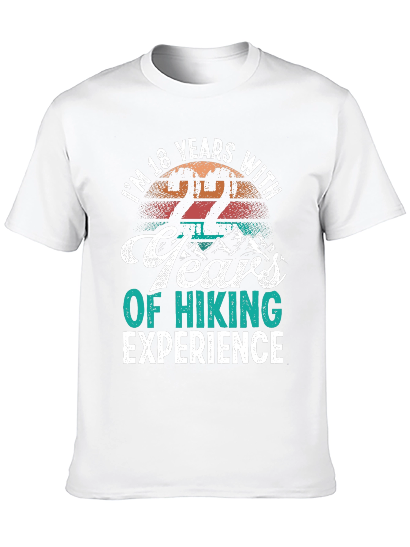 Black Funny Hiking T-Shirt - 22 Years Experience view 10