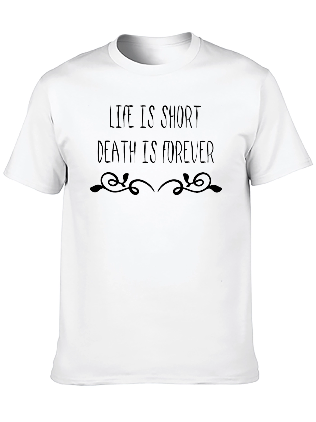 Black Life is Short Death is Forever Graphic T-Shirt view 10
