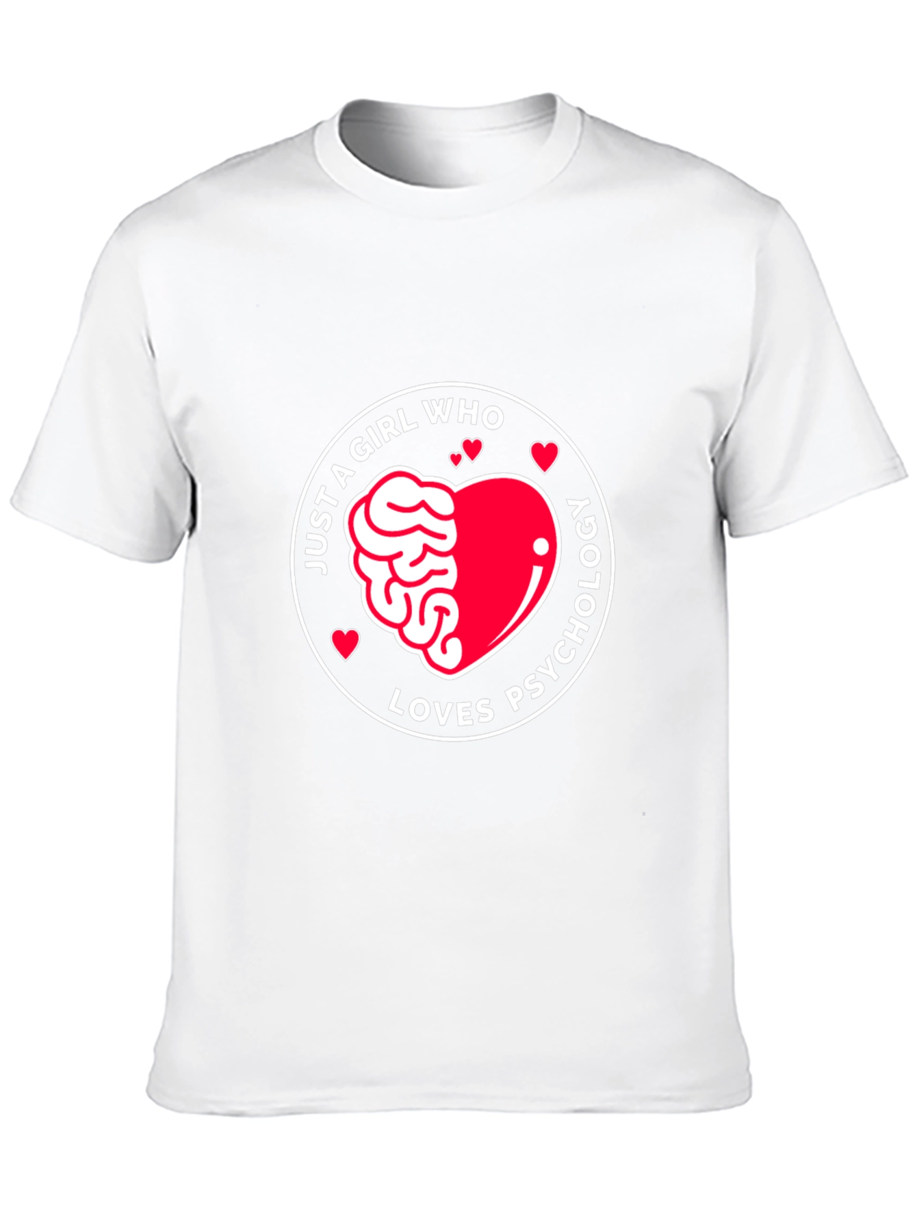 Black Just a Girl Who Loves Psychology T-Shirt view 10