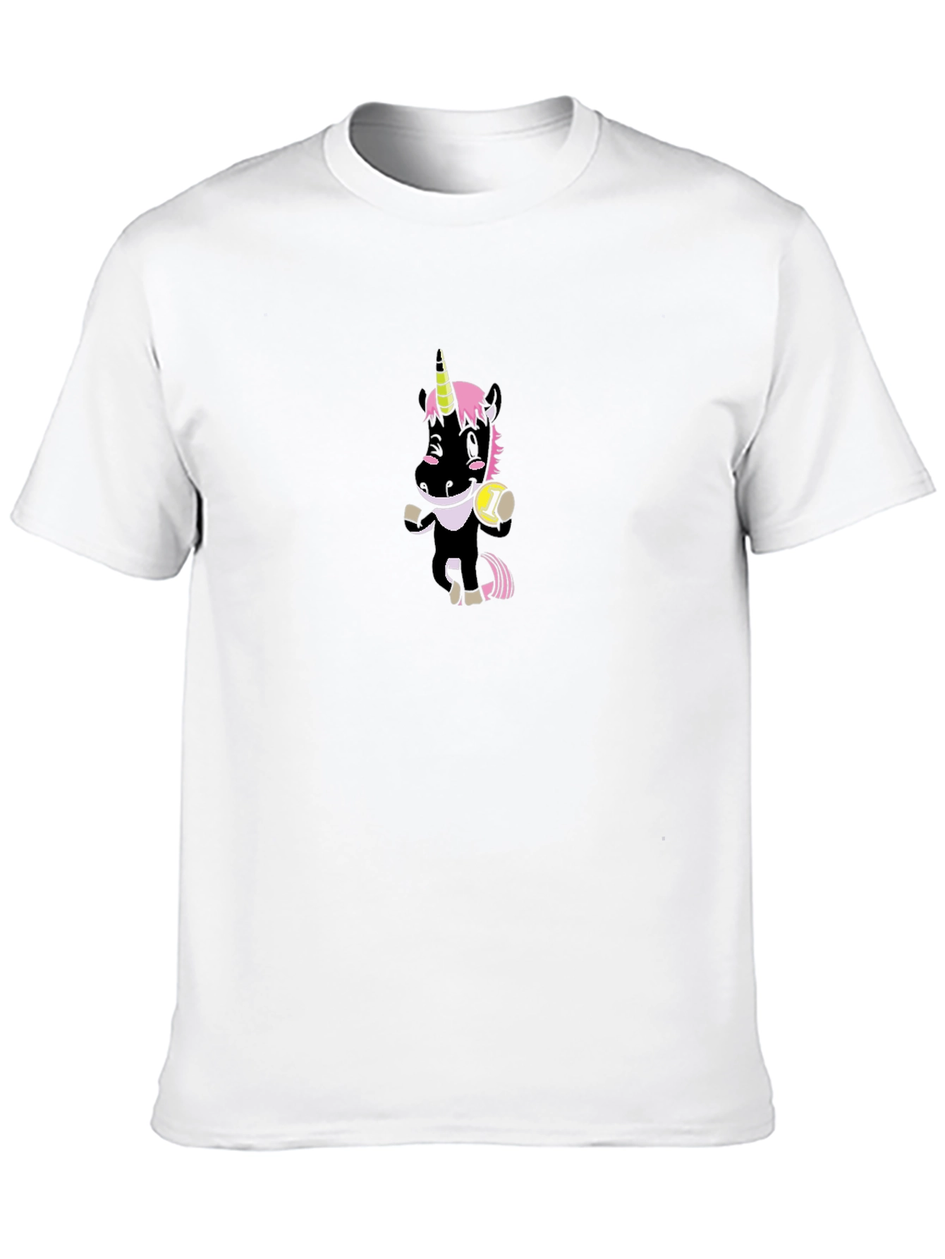 Black Unicorn Graphic Tee - Casual Black T-Shirt view 10