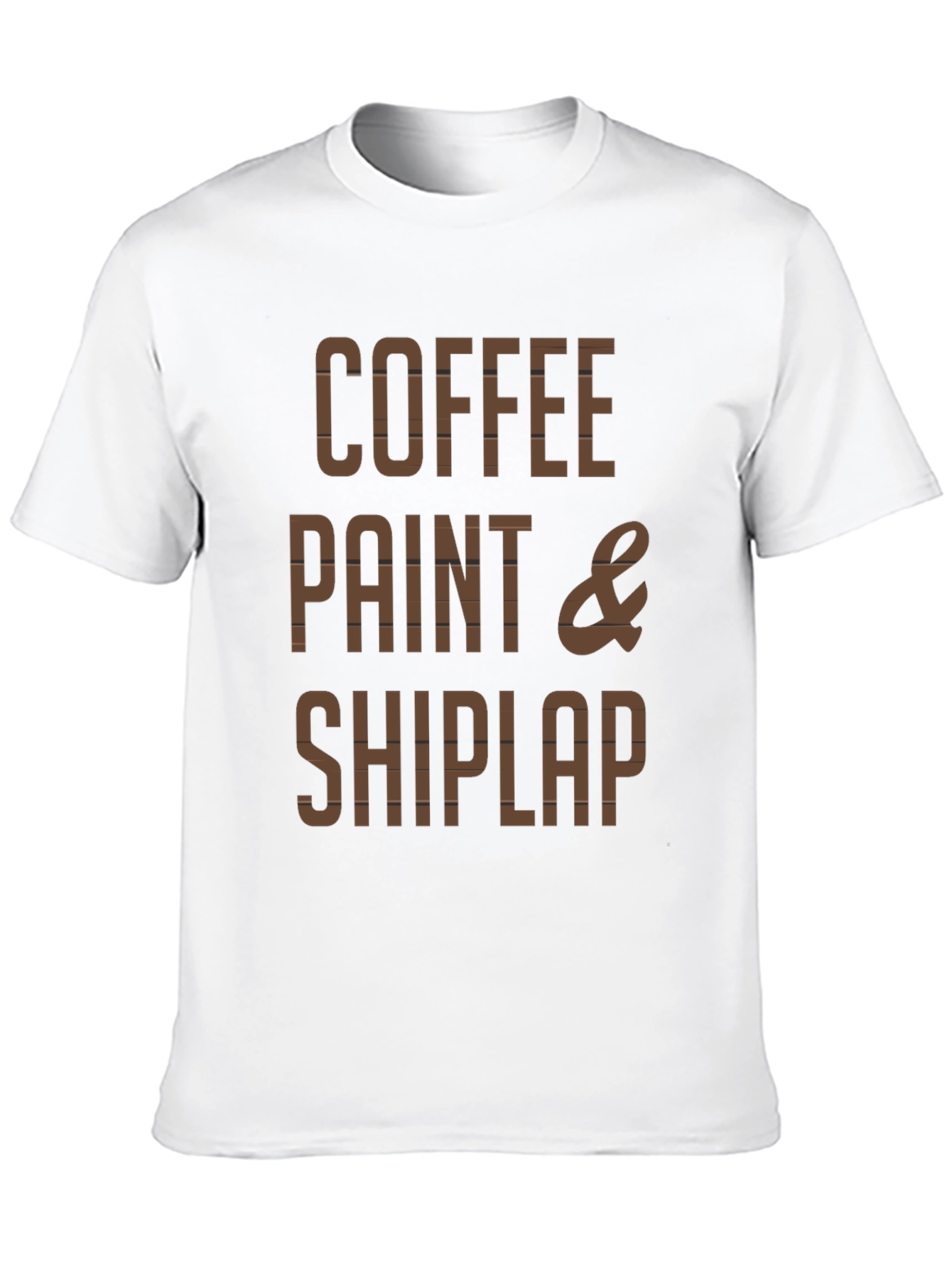 Black Coffee, Paint & Shiplap Graphic Tee view 10