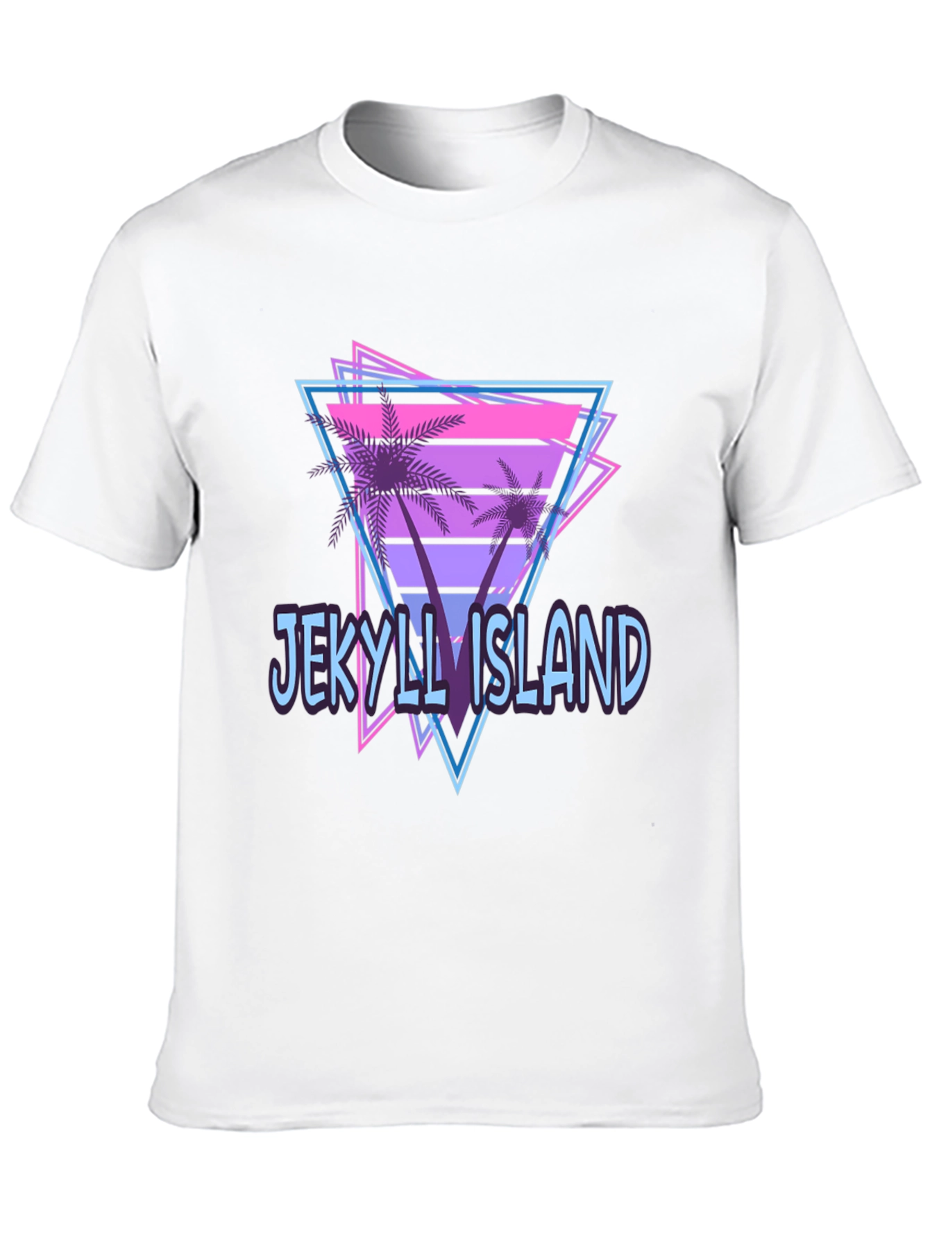 Black Jekyll Island Retro Graphic T-Shirt view 10
