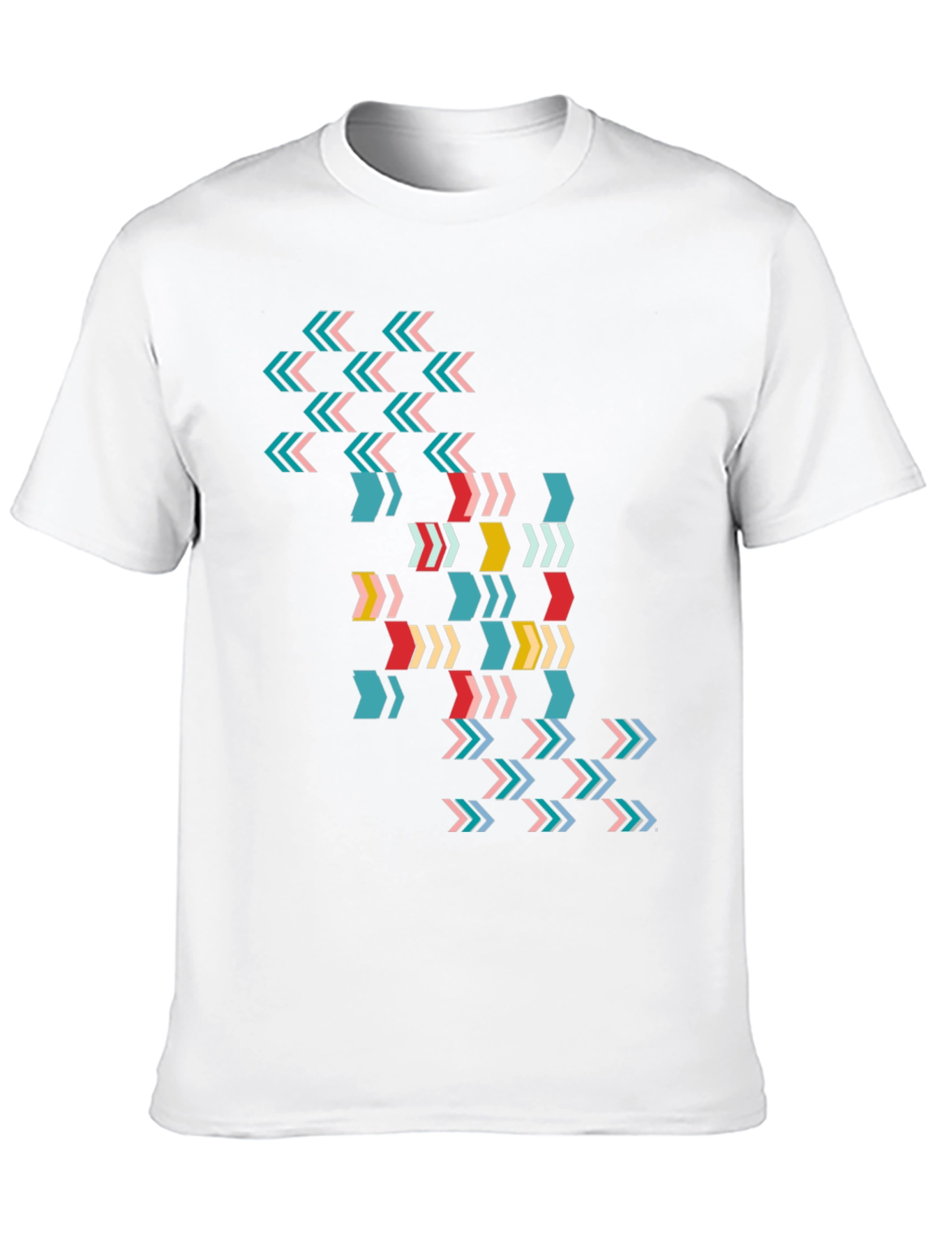 Black Modern Arrow Print Tee - Black view 10