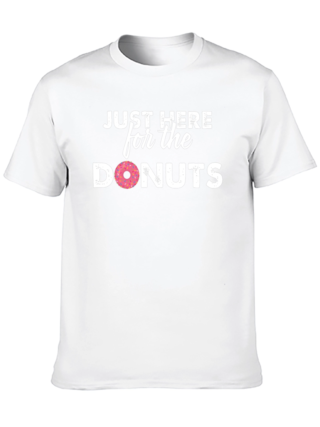 Black Just Here For The Donuts T-Shirt view 10