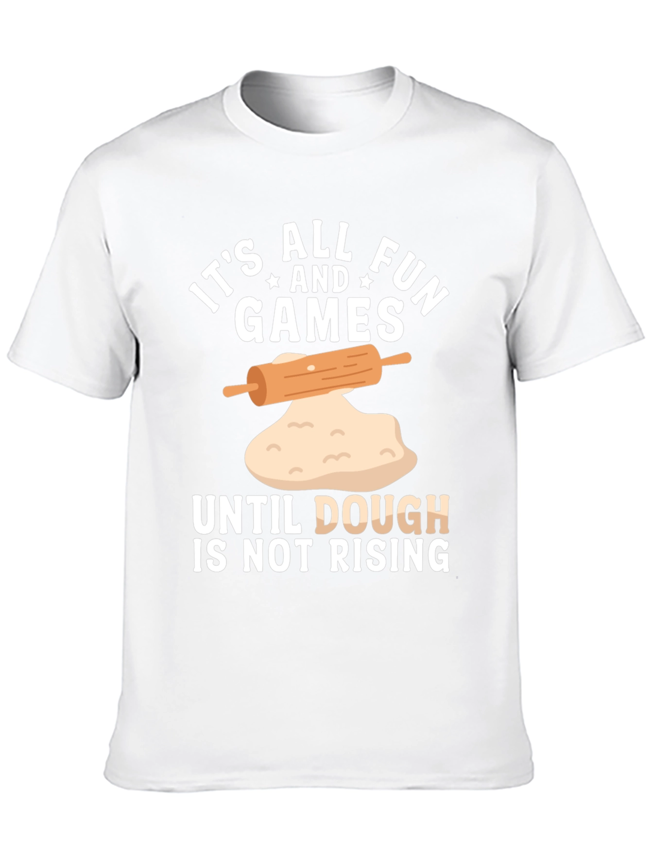 Black Funny Baking T-Shirt - Dough is Not Rising view 10