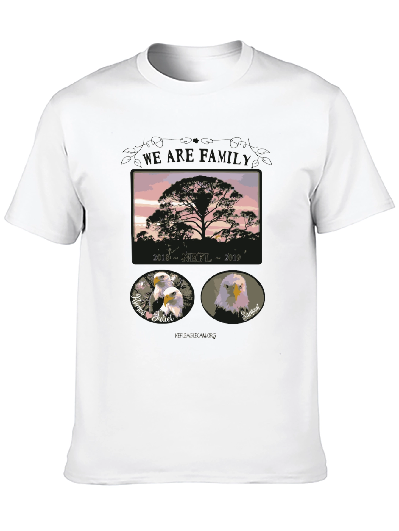 Black We Are Family Eagle T-Shirt view 10