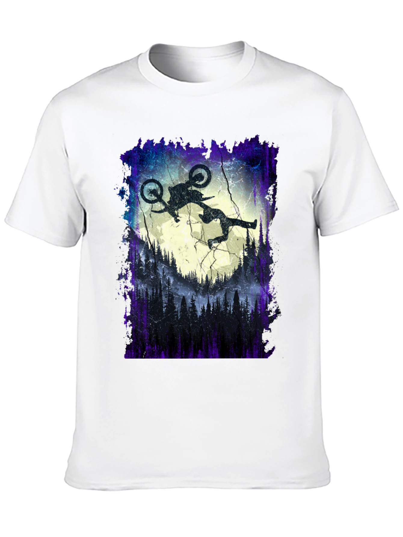 Black Mountain Bike Jump Graphic Tee view 10