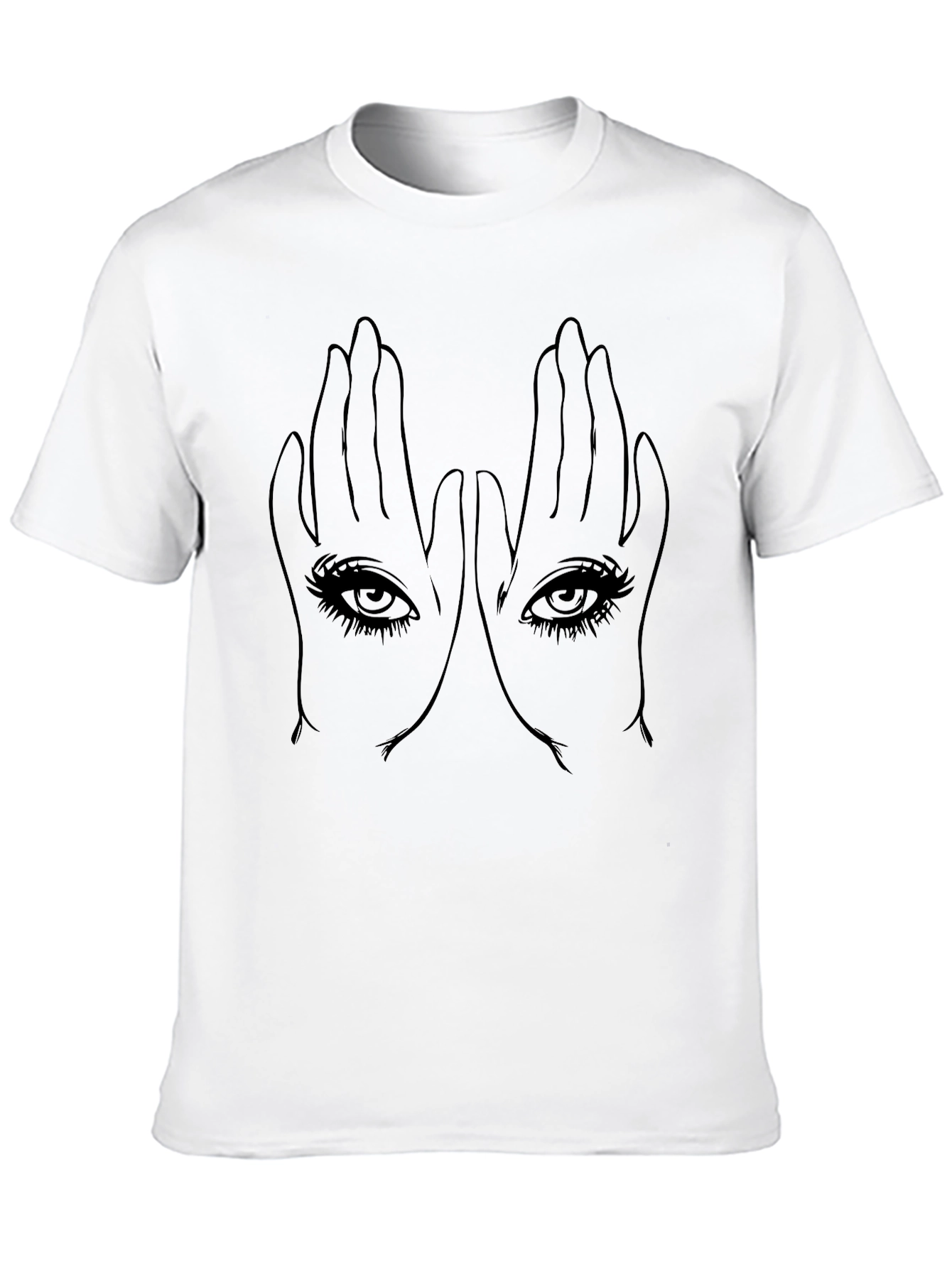 Black Mystic Eyes Graphic Tee - Unisex Black T-Shirt view 10