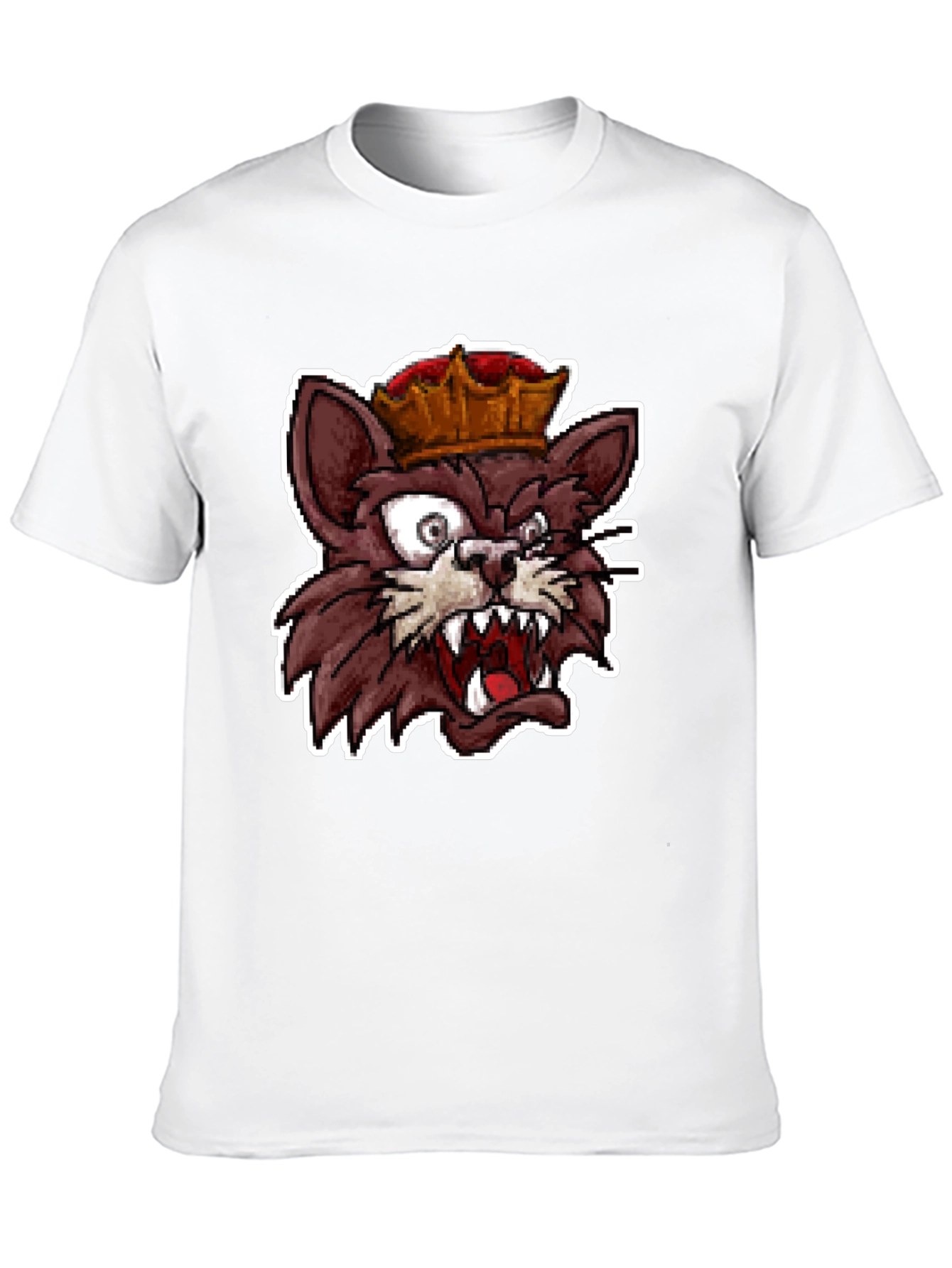 Black King Cat Graphic T-Shirt - Black view 10