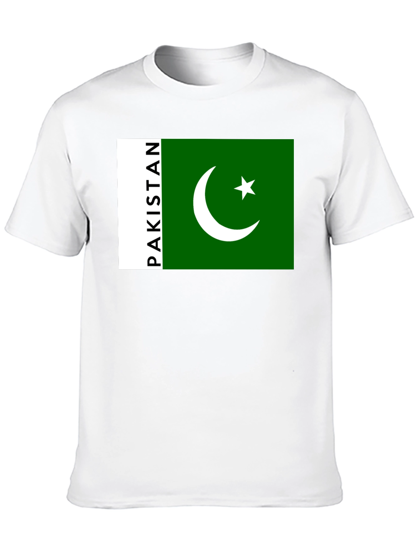 Black Pakistan Flag Graphic Black T-Shirt view 10