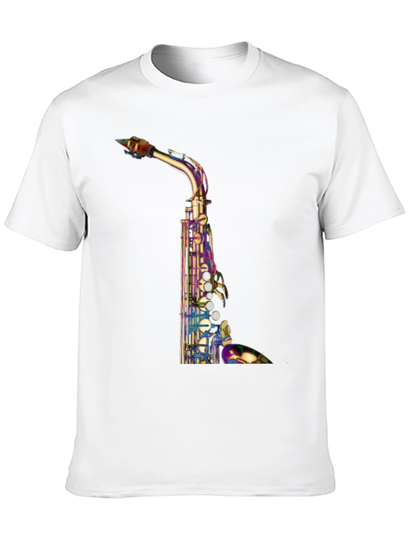 Black Saxophone Graphic T-Shirt - Unique Music Lover Tee view 10