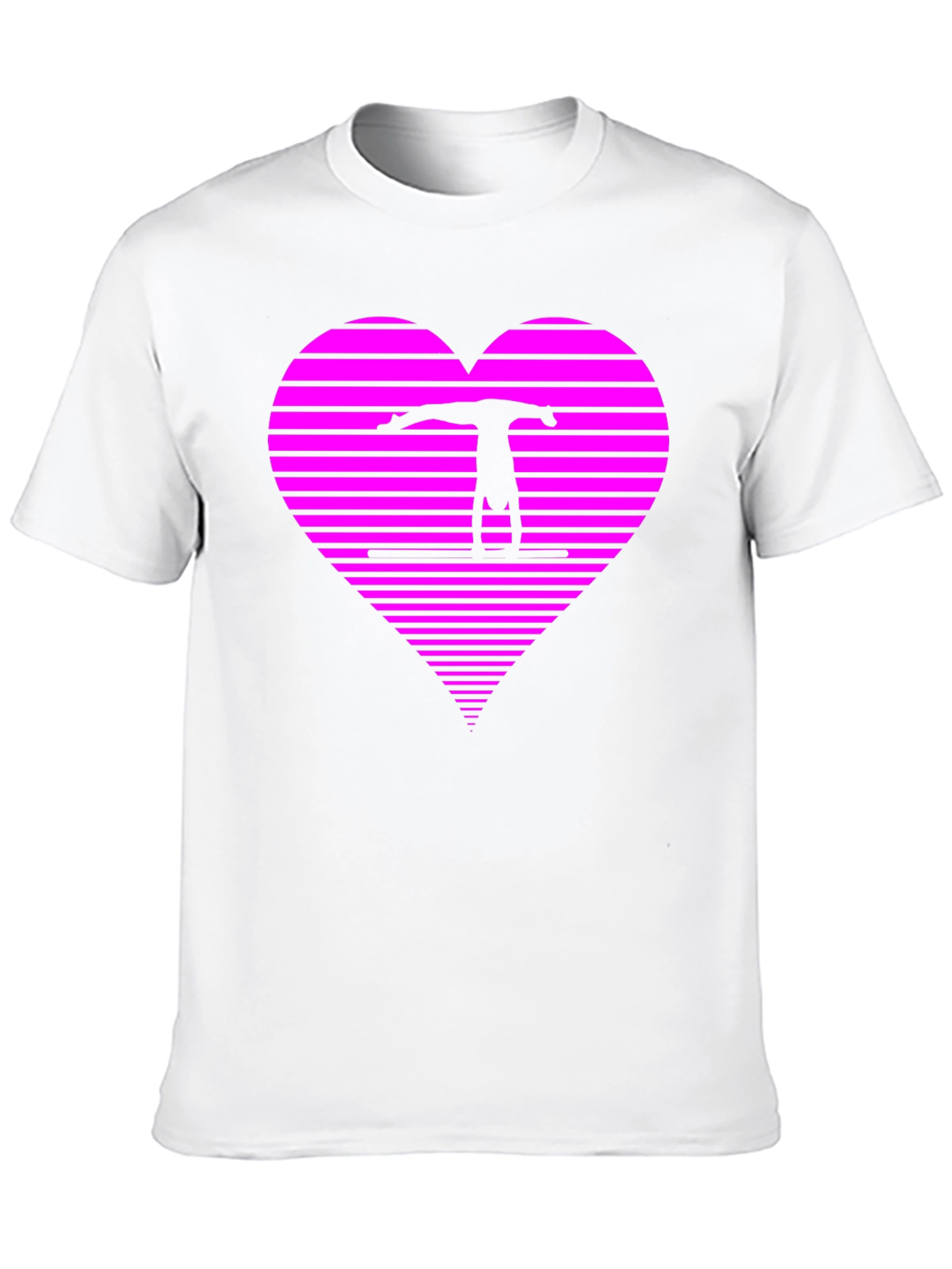 Black Gymnast Heart T-Shirt - Black view 10