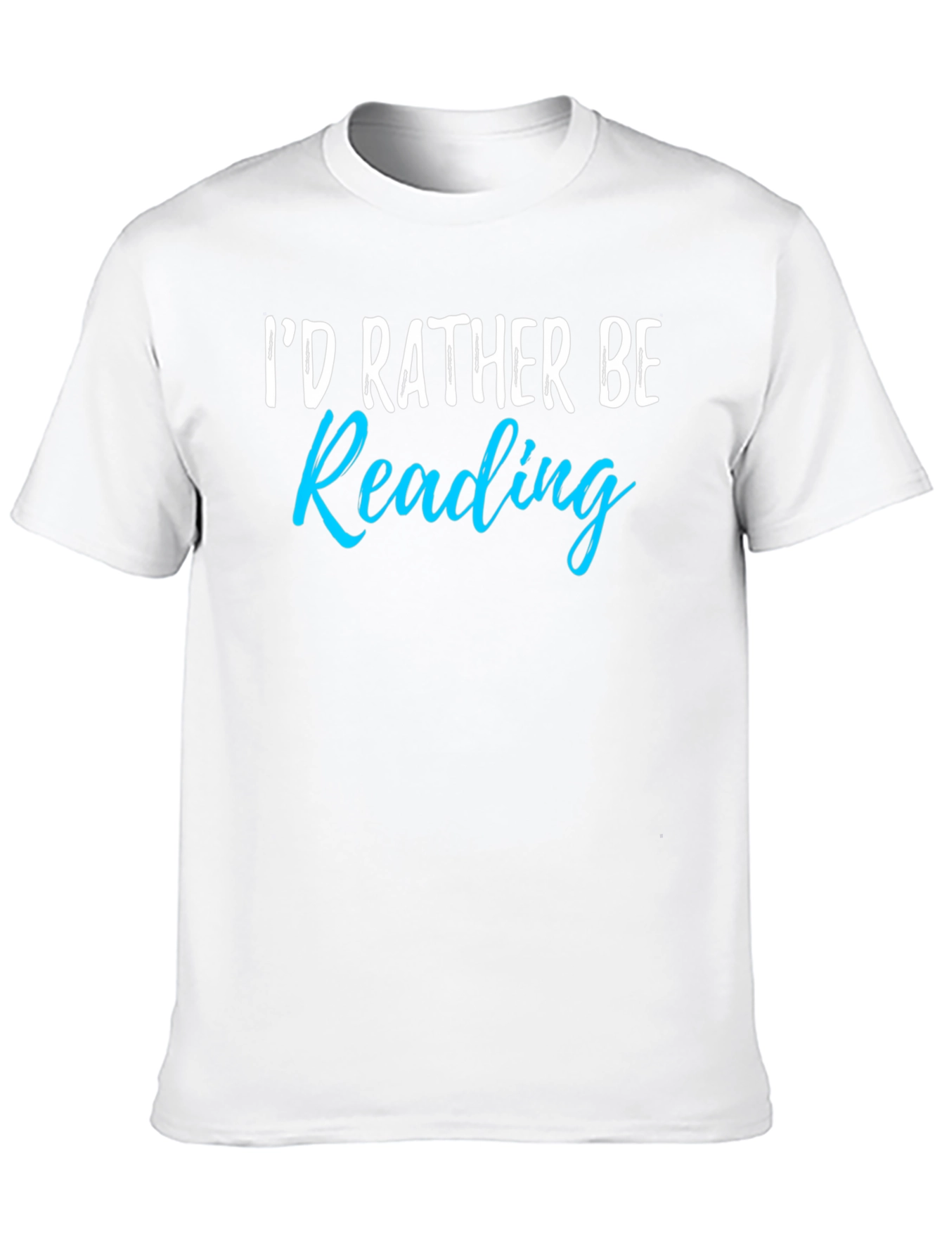 Black I'd Rather Be Reading T-Shirt view 10