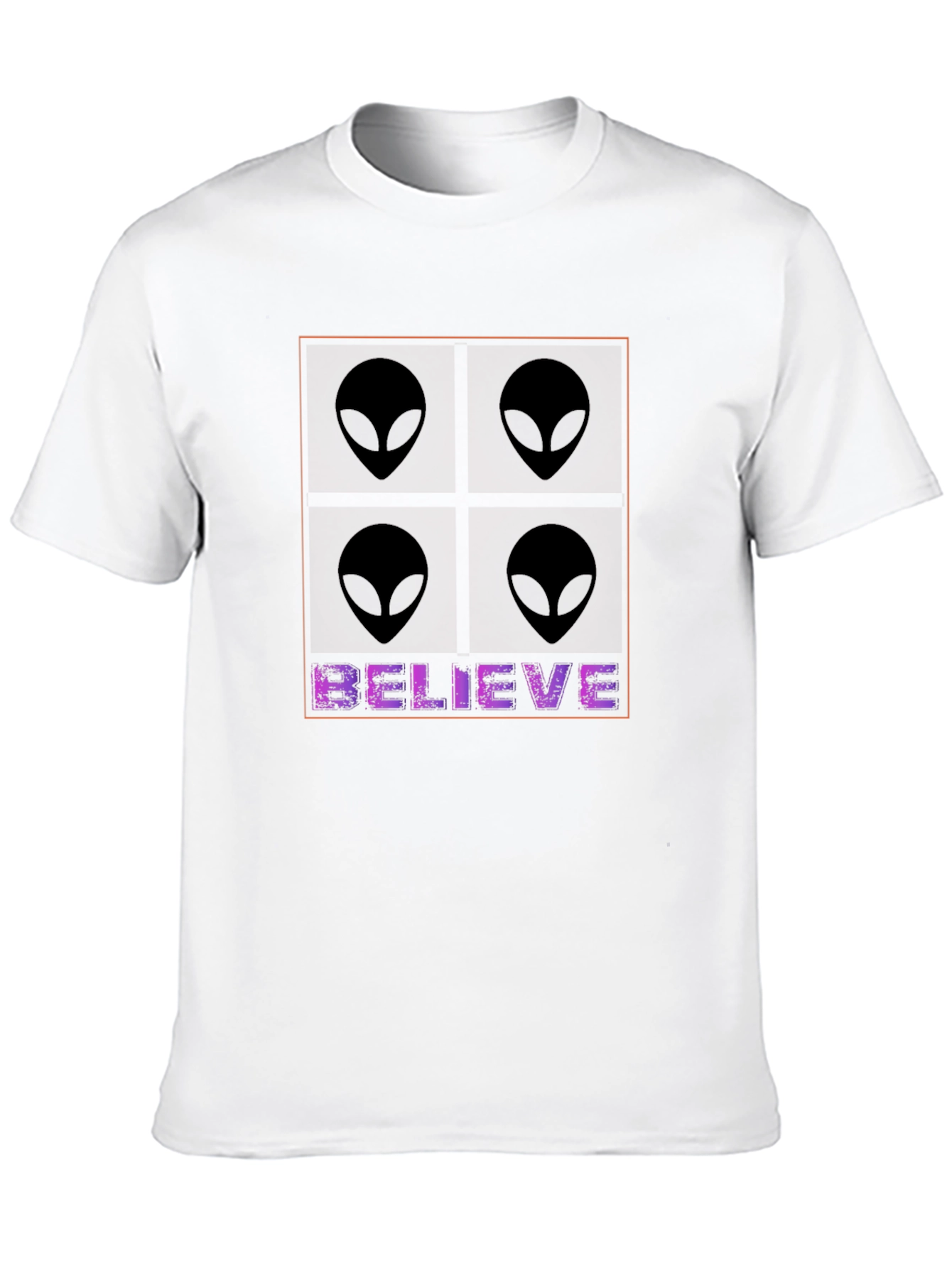 Black Believe Alien Graphic Tee - Black Cotton Blend T-Shirt view 10