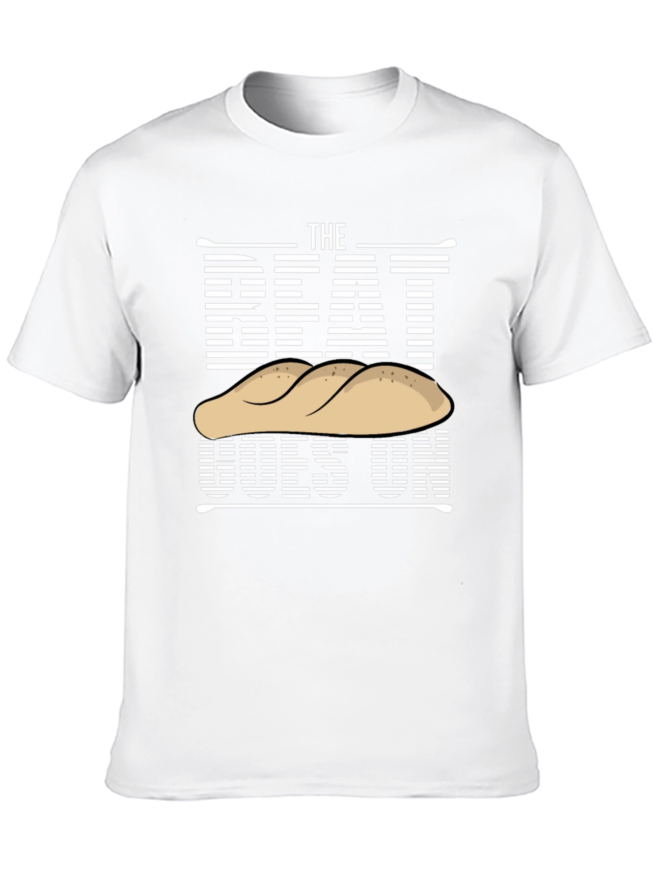 Black The Beat Goes On T-Shirt - Funny Bread Drummer Tee view 10