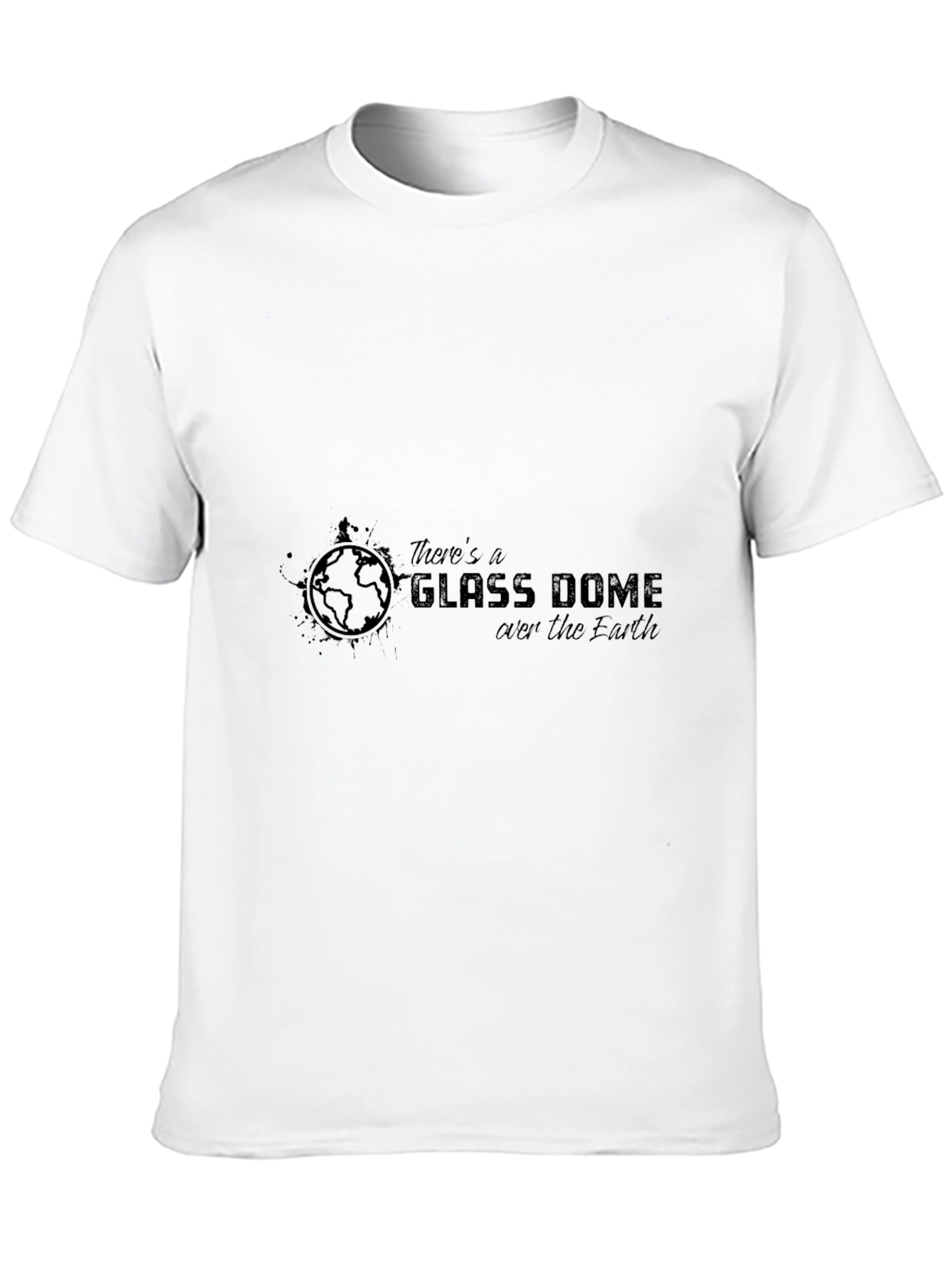 Black Glass Dome Earth Graphic Tee - Conspiracy Theory T-Shirt view 10