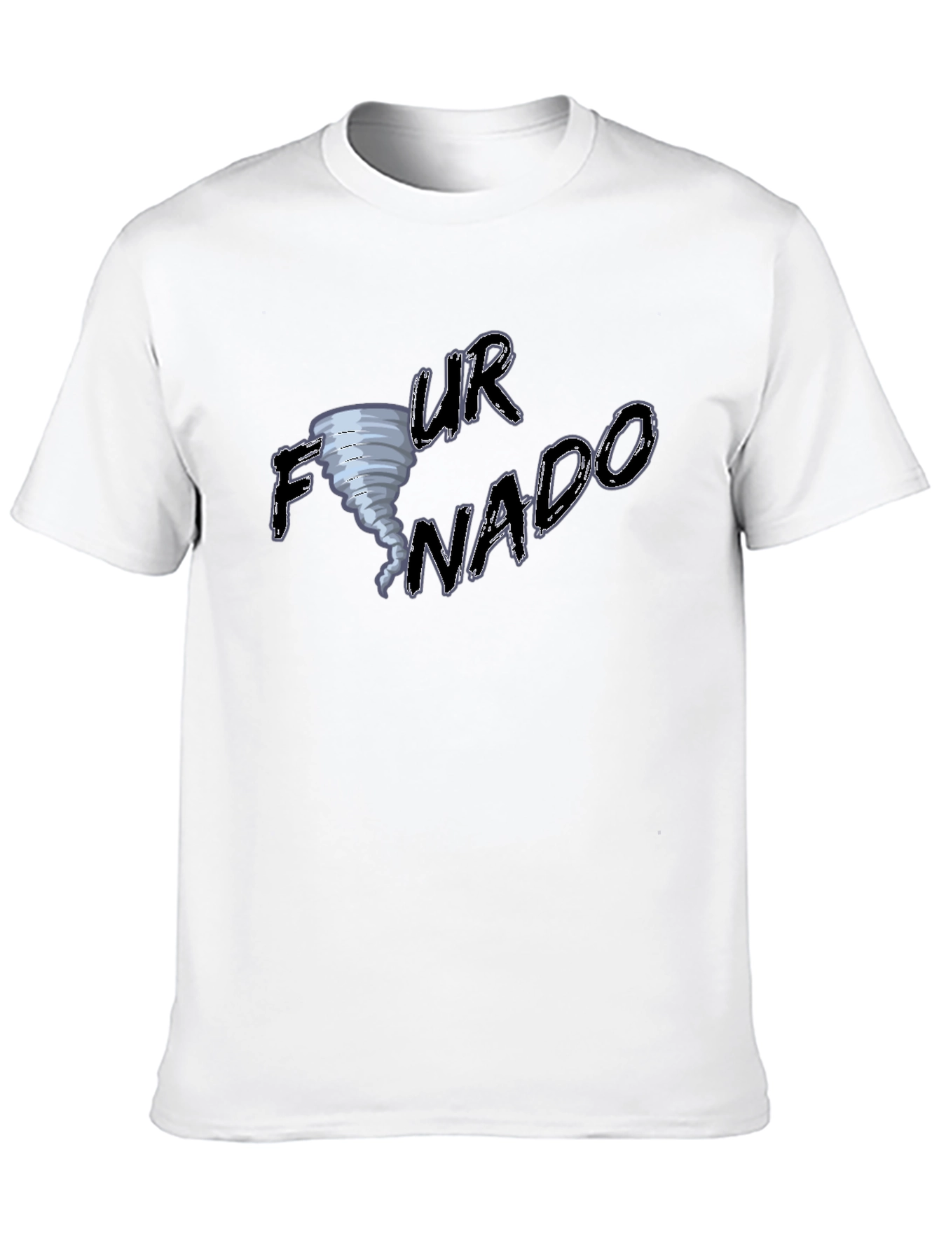 Black Funny Tornado T-Shirt - 'Your Nado'  view 10