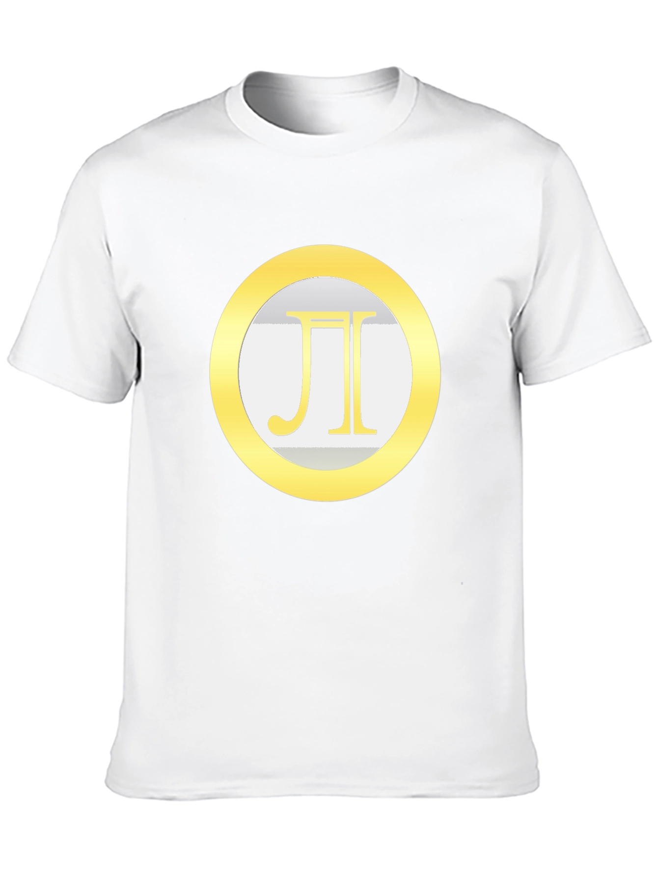 Black Geometric Pi Symbol Graphic Tee view 10