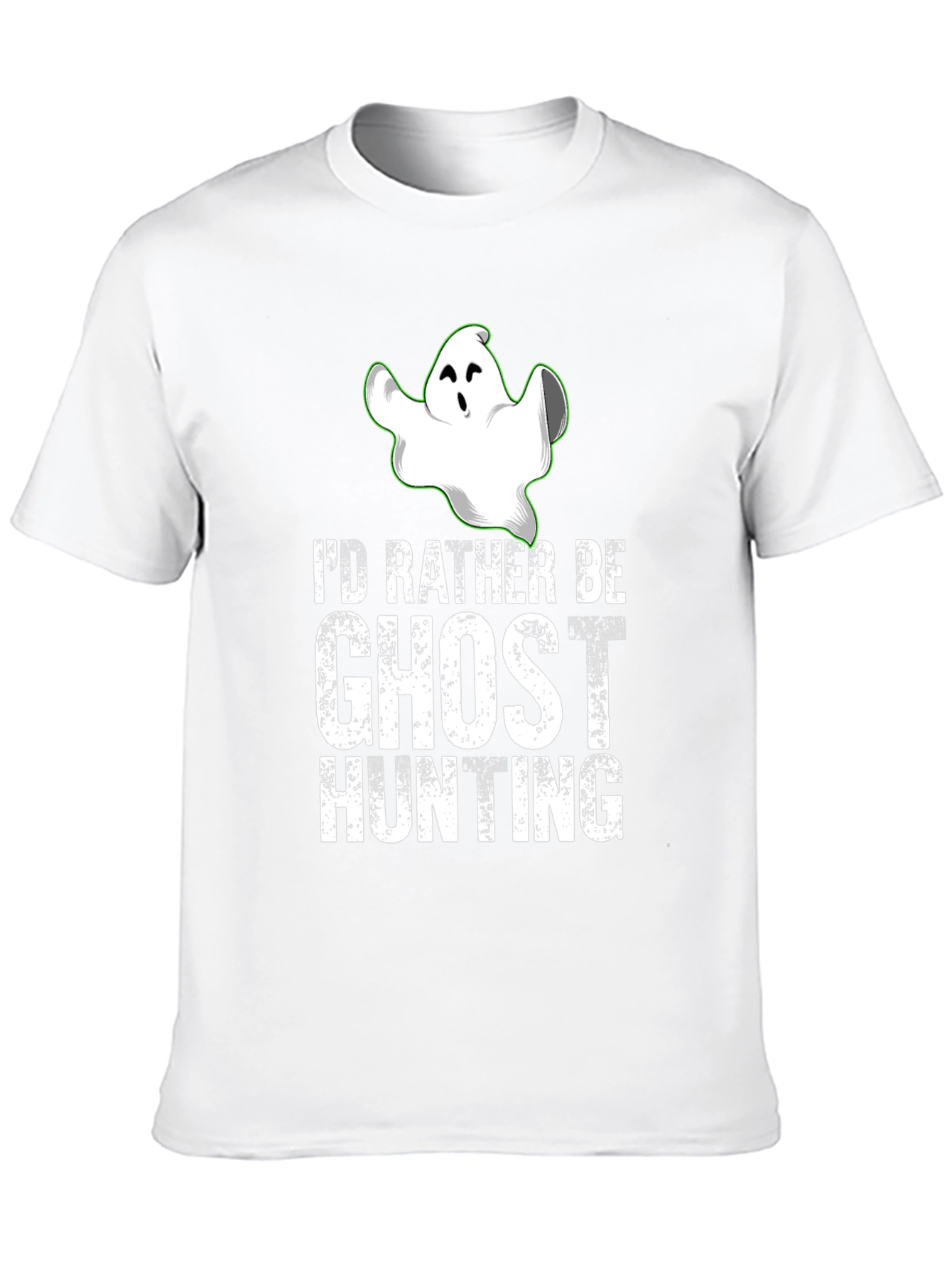 Black Ghost Hunting Graphic Tee - Spooky Season Shirt view 10