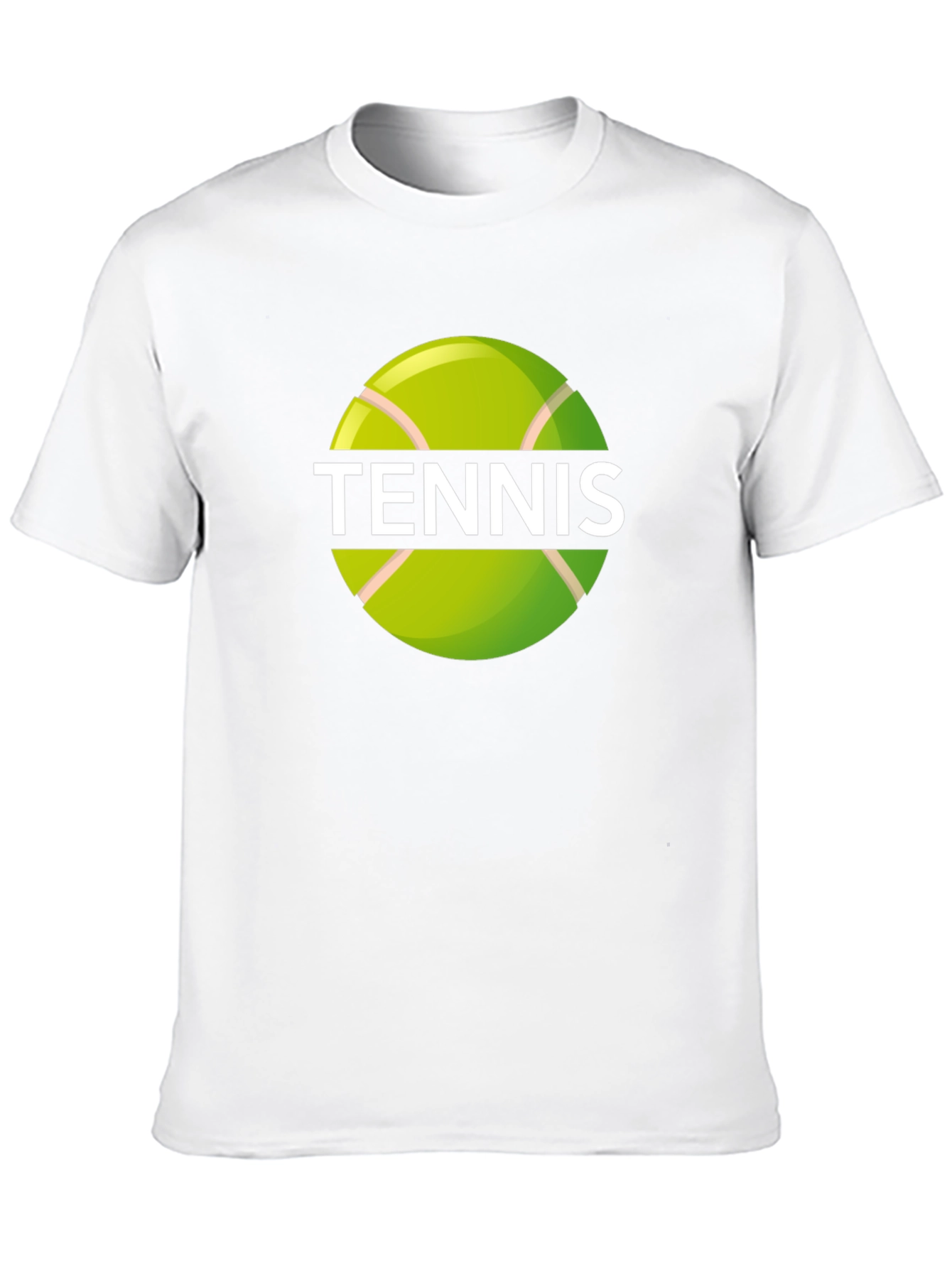 Black Tennis Ball Graphic Black T-Shirt view 10