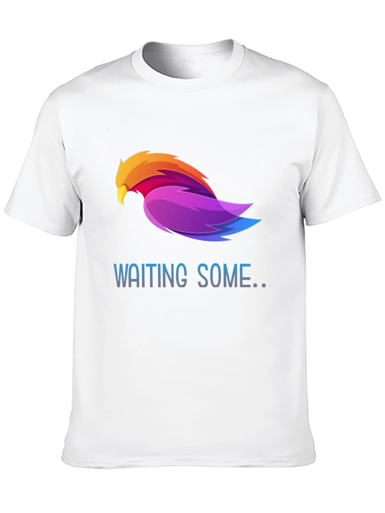 Black Waiting Some Colorful Bird Graphic T-Shirt view 10