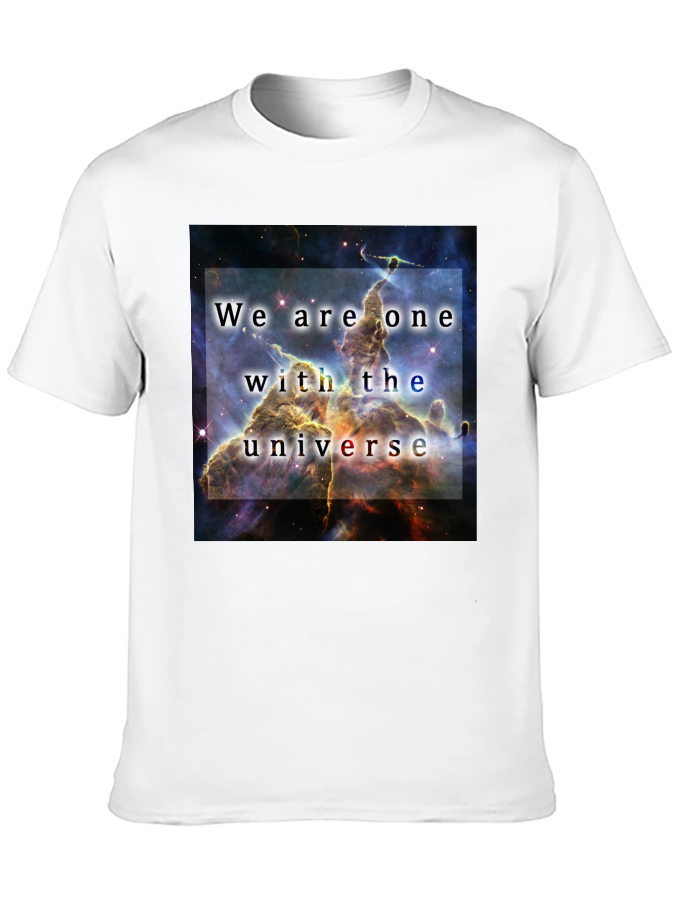Black We Are One With The Universe Graphic T-Shirt view 10