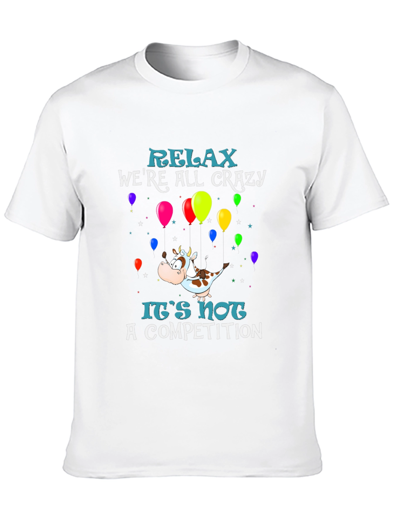 Black Relax We're All Crazy Graphic Tee view 10