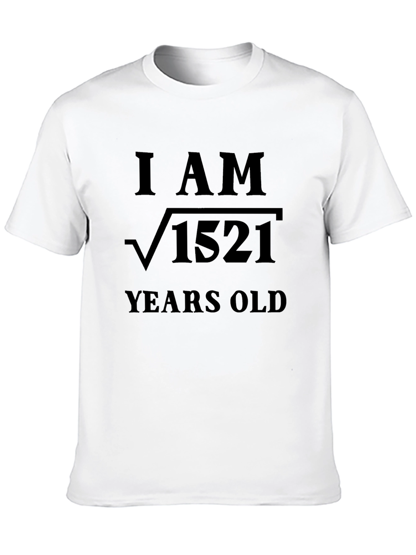 Black Funny Math Birthday T-Shirt - I AM √1521 view 10