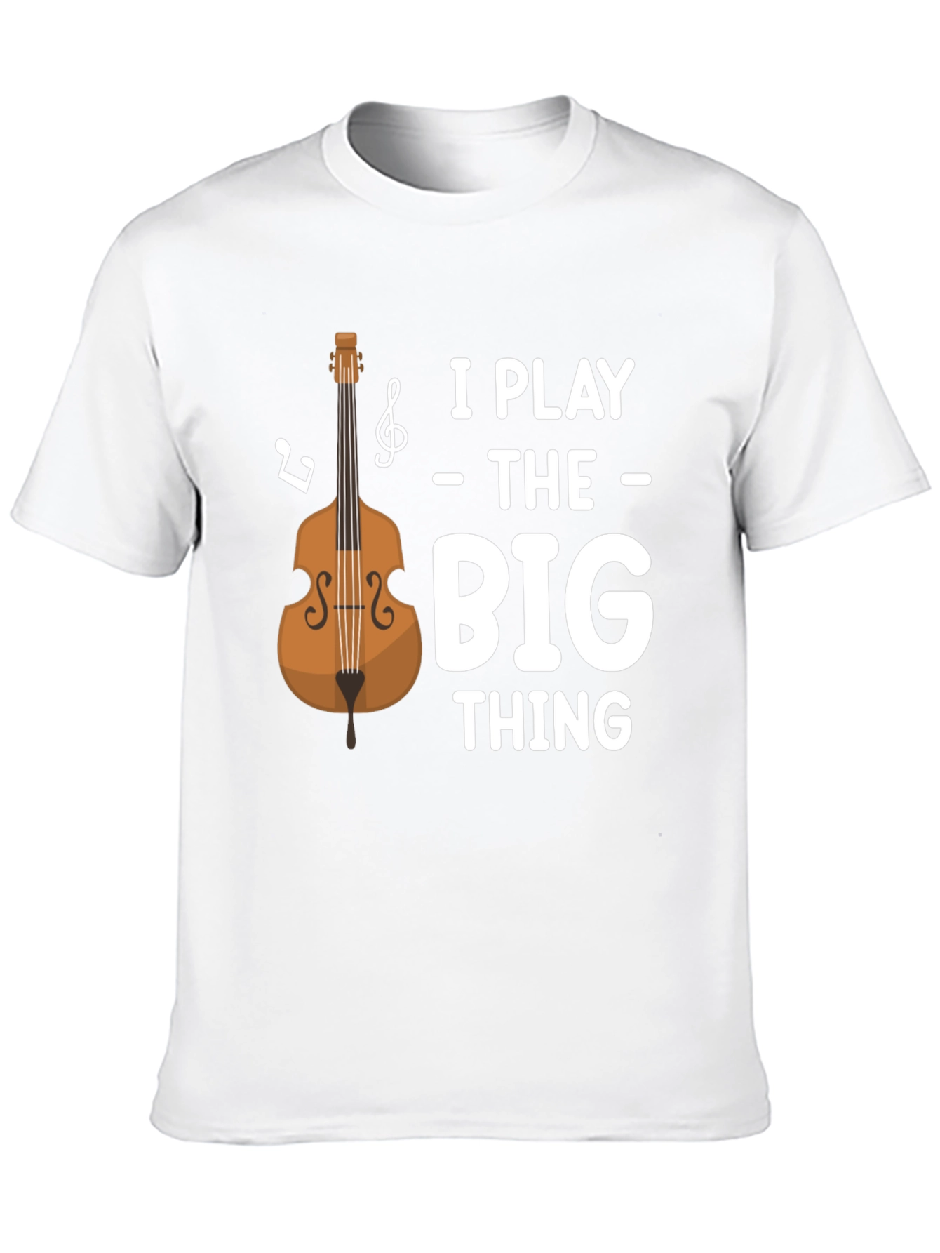Black I Play the Big Thing T-Shirt - Bass Guitar Tee view 10