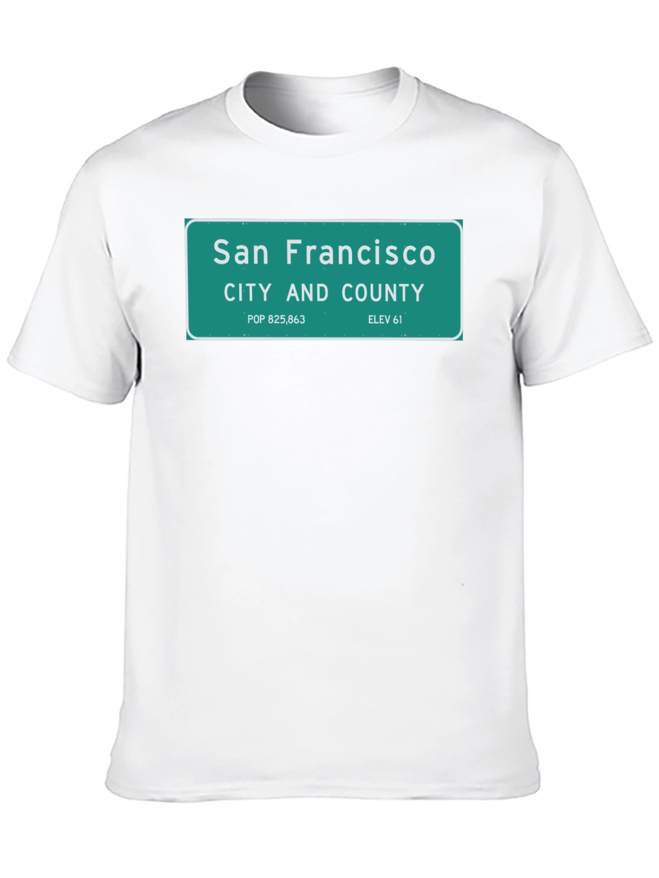 Black San Francisco City Sign T-Shirt - Black view 10