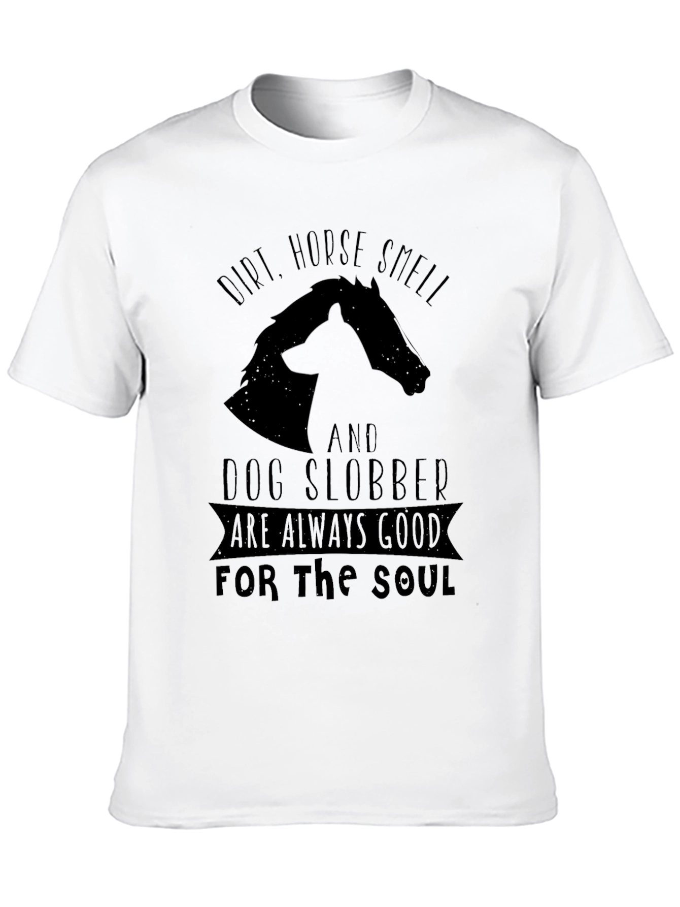 Black Dirt Horse Smell Dog Slobber Graphic Tee view 10
