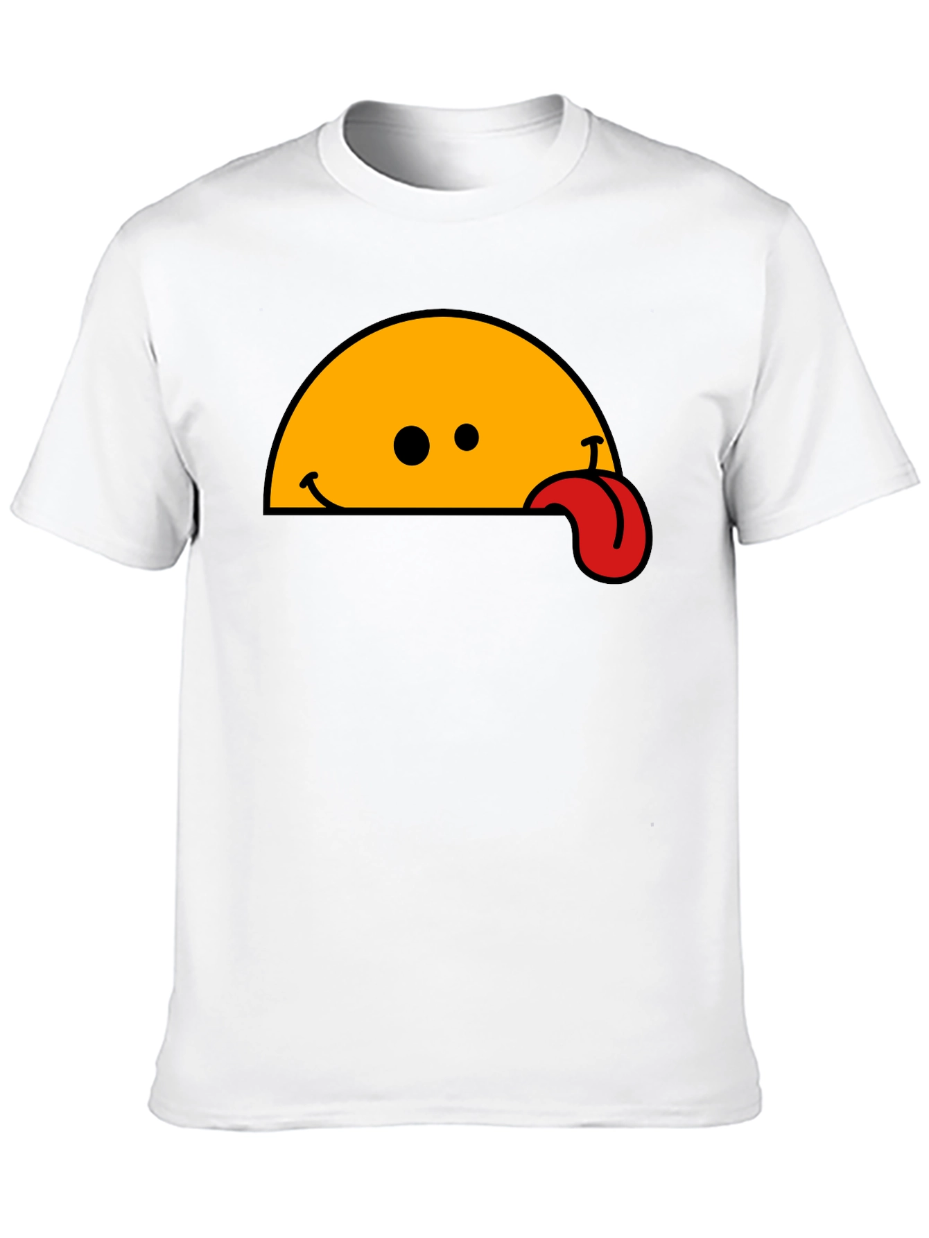 Black Wacky Tongue T-Shirt - Black Cotton Blend view 10