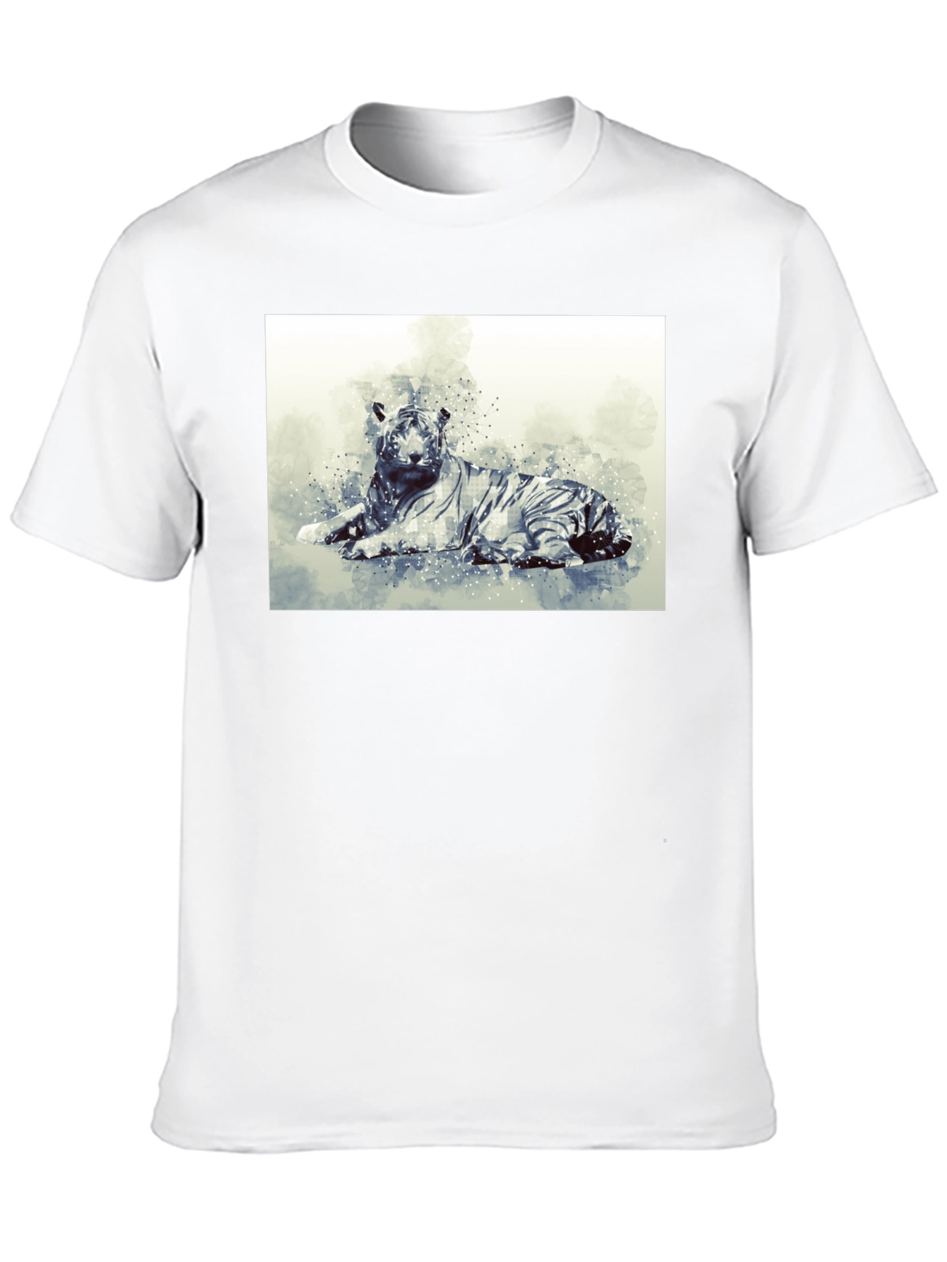 Black Tiger Graphic Print Black T-Shirt view 10