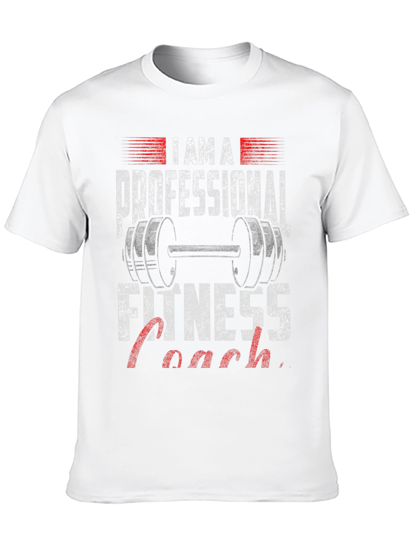 Black Fitness Coach Graphic Tee - Professional Design view 10