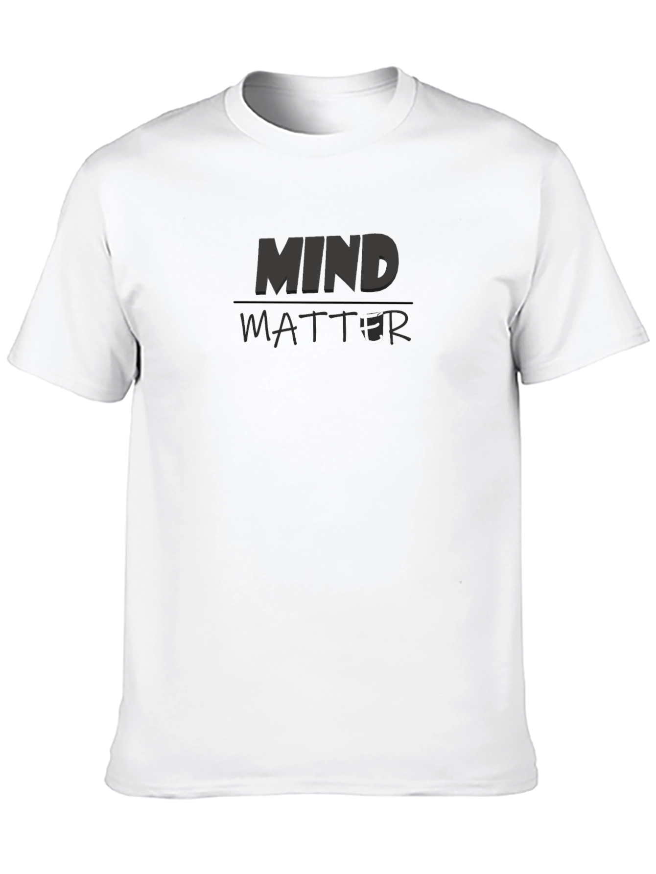 Black Mind Over Matter Graphic Black T-Shirt view 10