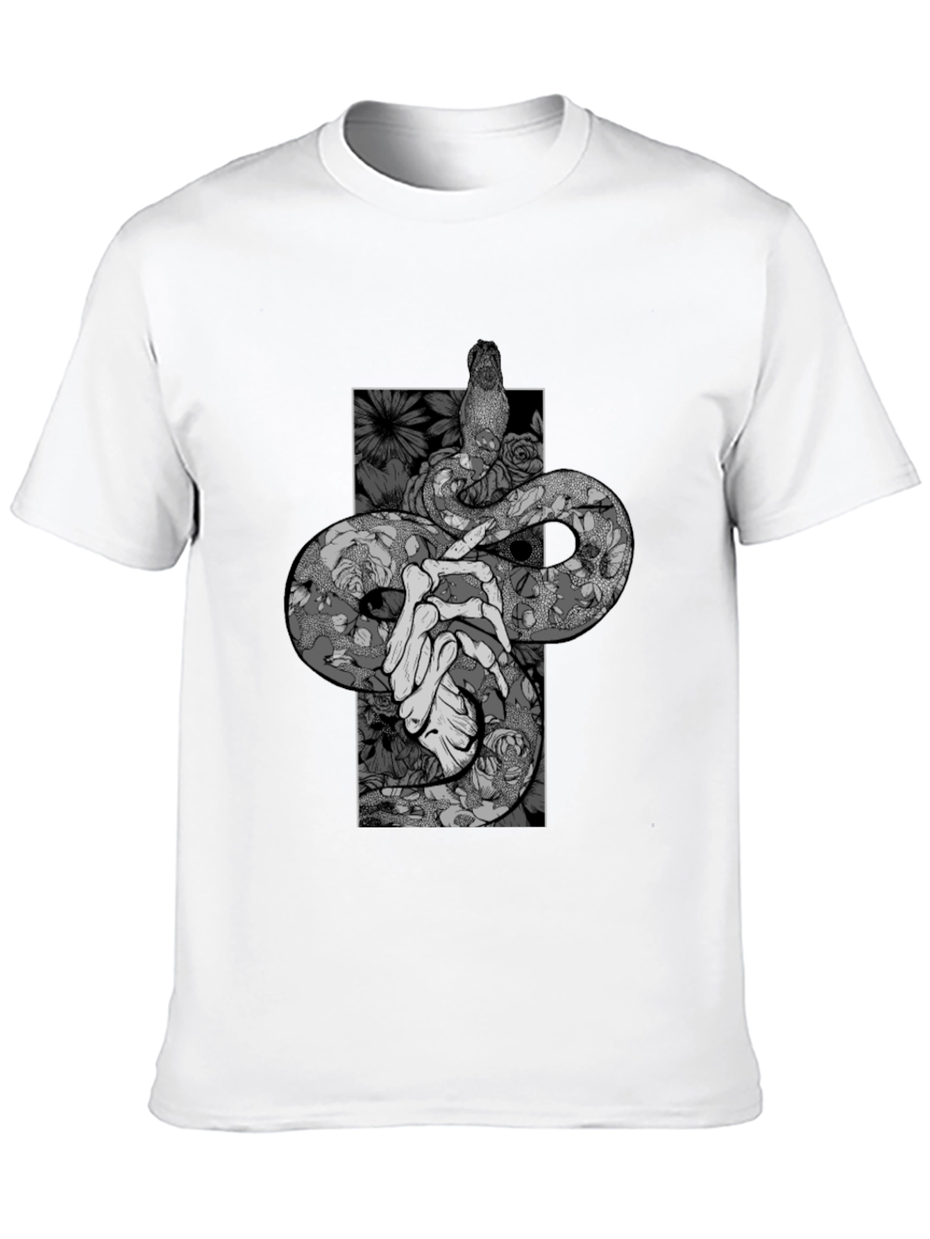 Black Snake & Bones Graphic Black T-Shirt view 10