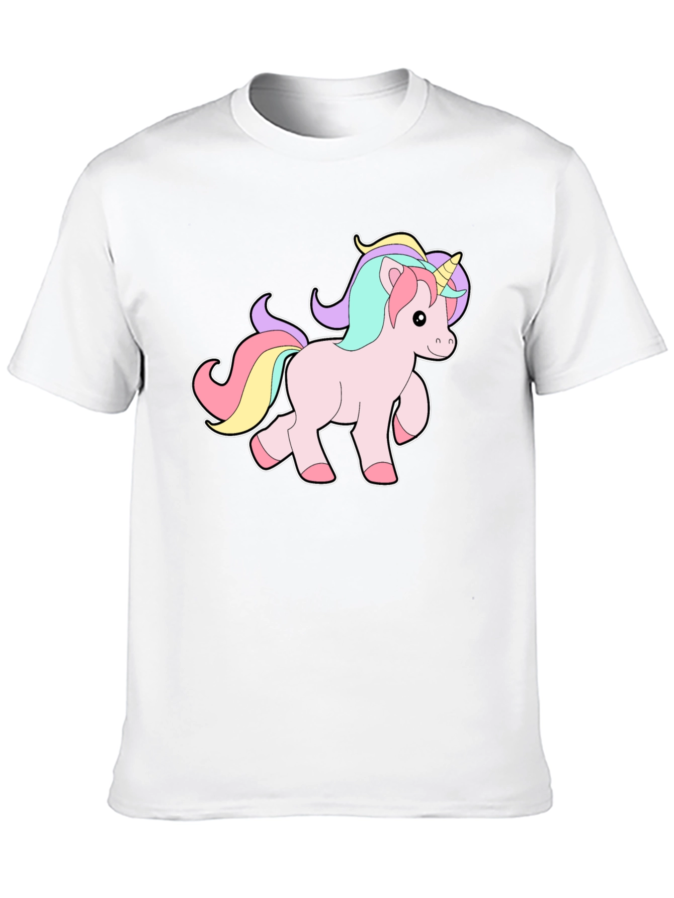 Black Unicorn Graphic Tee - Men's Black T-Shirt view 10