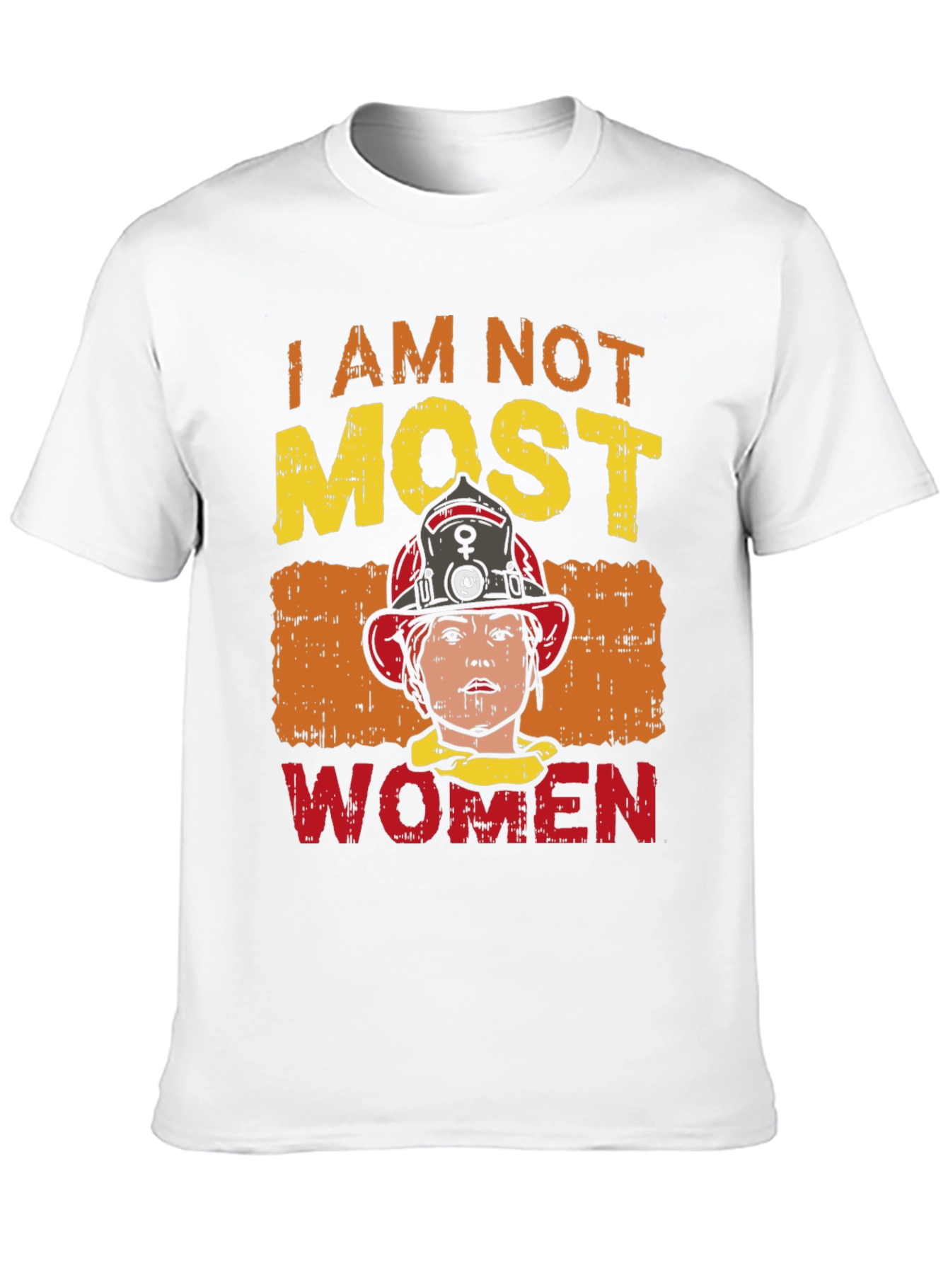 Black I Am Not Most Women Firefighter Graphic T-Shirt view 10