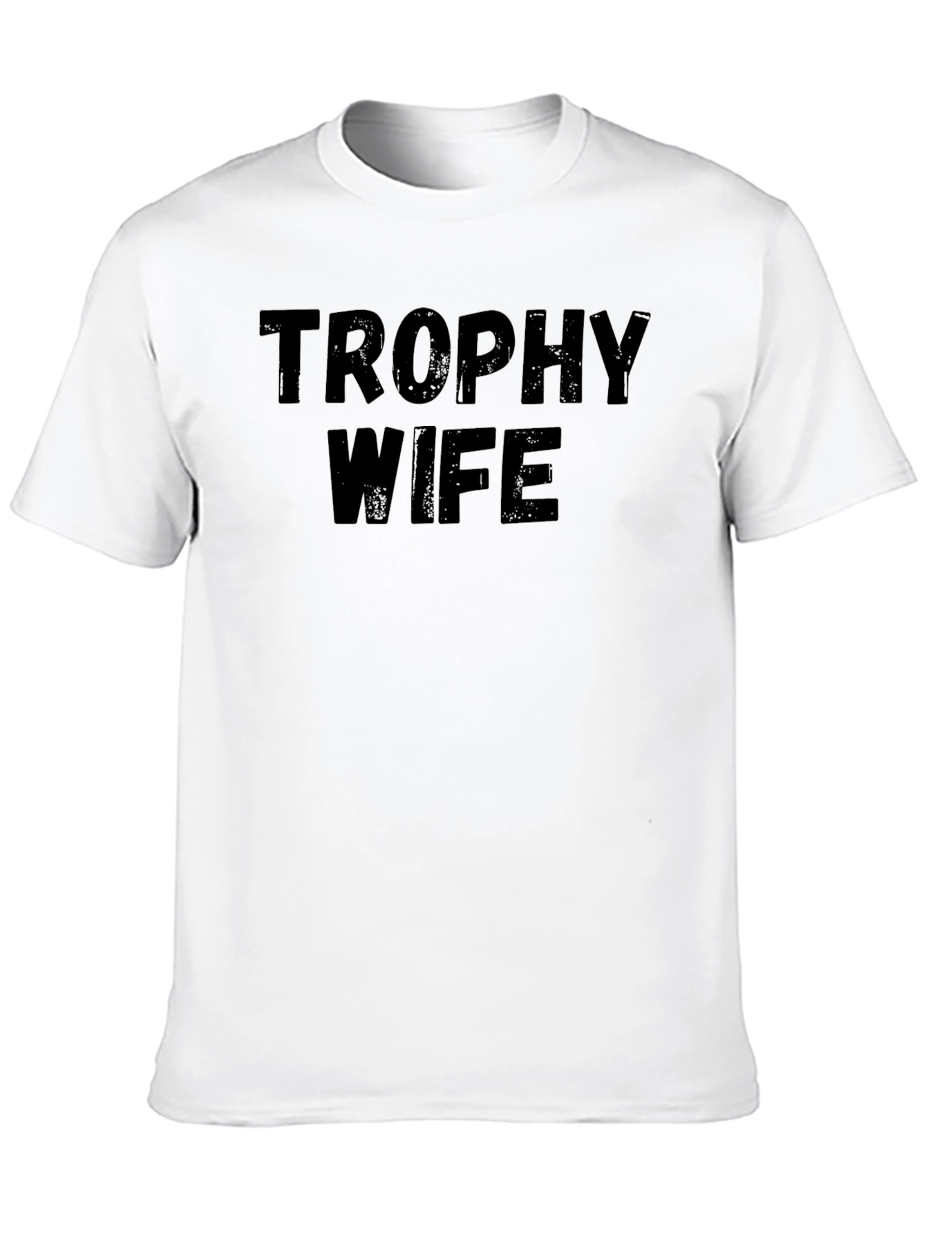 Black Trophy Wife Graphic Tee - Black Novelty T-Shirt view 10