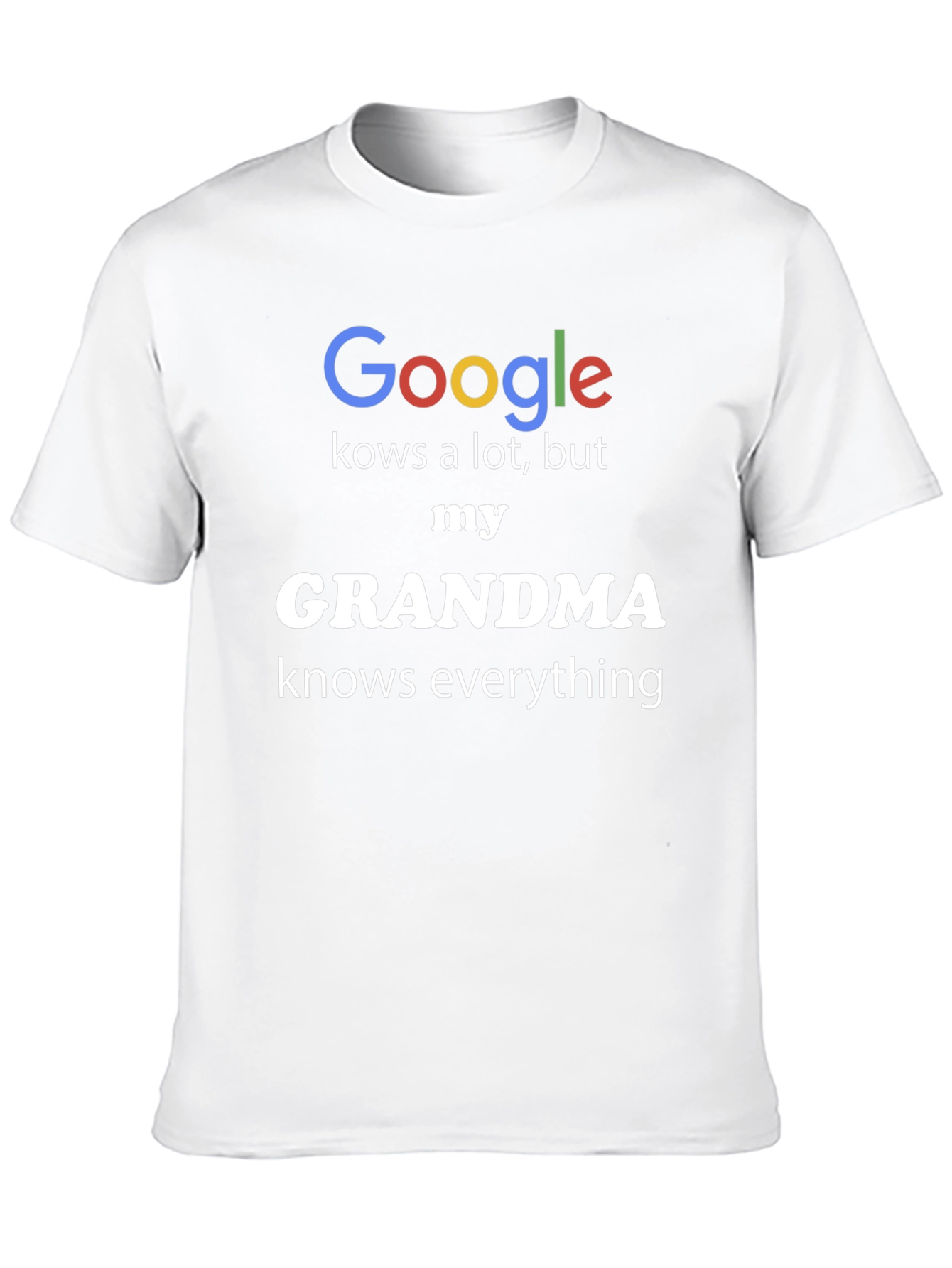 Black Google vs Grandma T-Shirt - Knows Everything view 10
